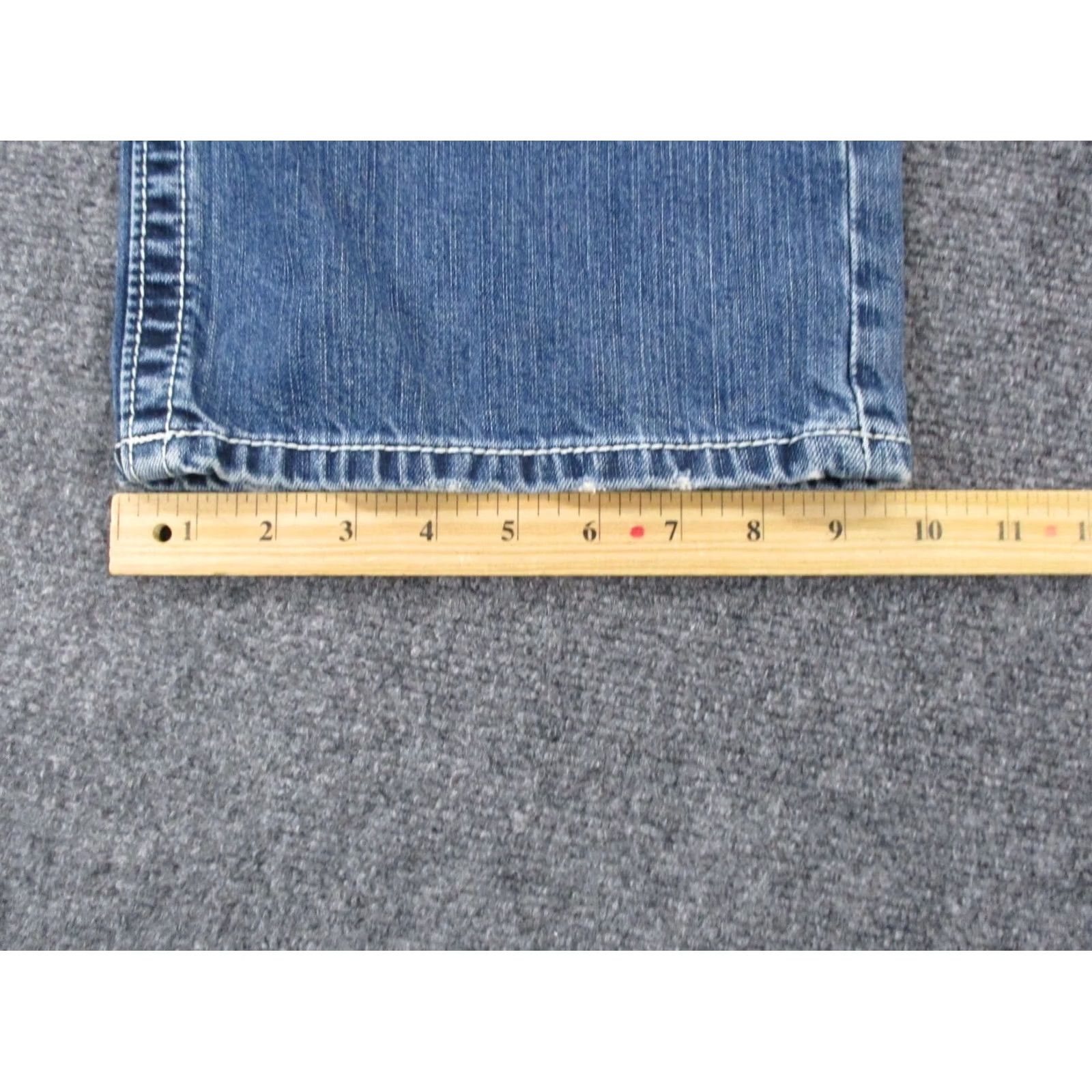 Vintage BKE Jeans Mens 36 Blue Denim Seth Wide Bootcut Baggy Faded Streetwear Jeans Size US 36 / EU 52 - 5 Thumbnail