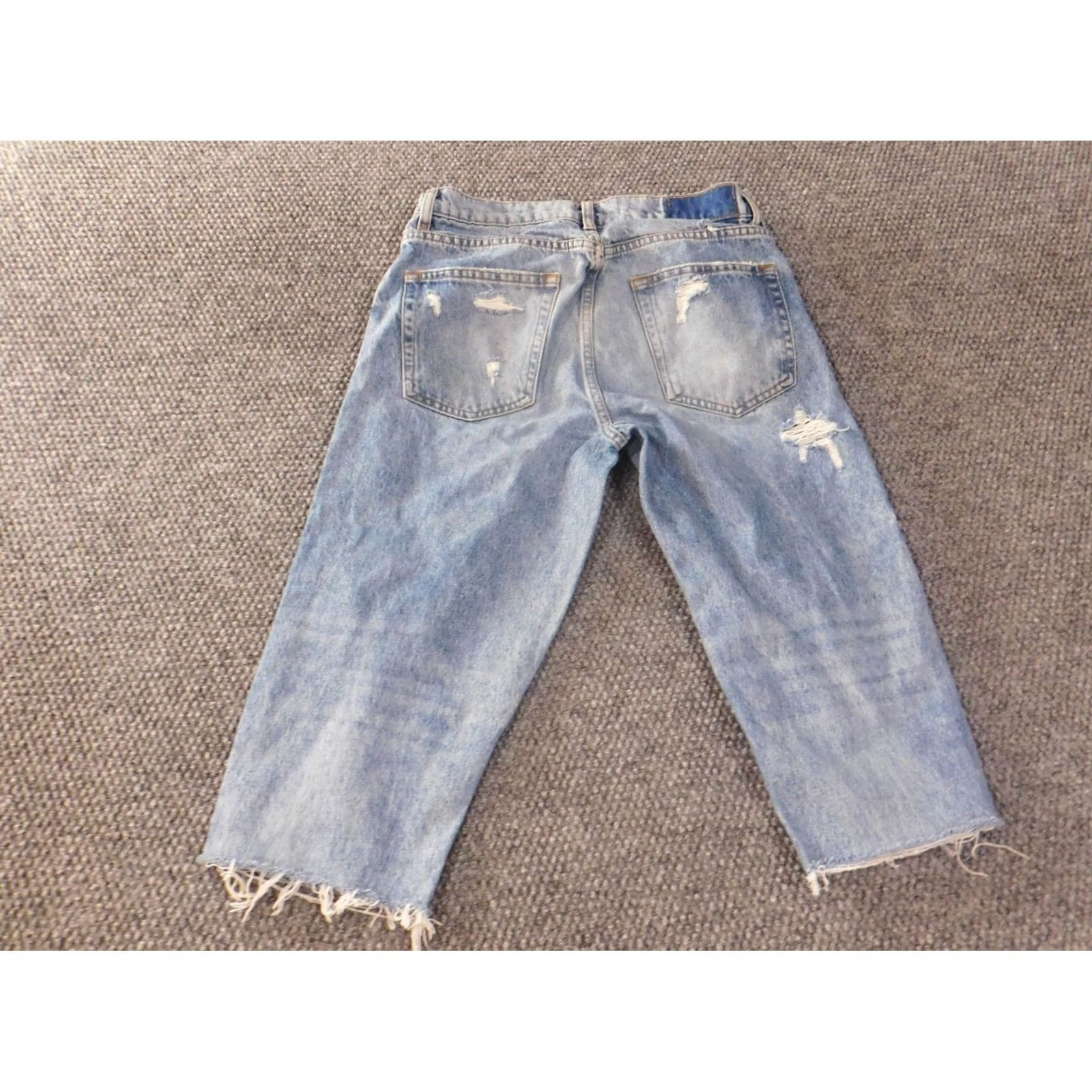 Zara Zara Denim Shorts Men 30 Blue Distressed Light Wash Casual Size US 30 / EU 46 - 7 Thumbnail