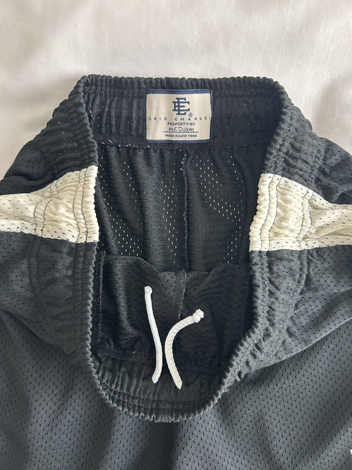 Eric Emanuel Eric Emanuel Basic Shorts EE Black Antique White Medium Size US 31 - 7 Thumbnail