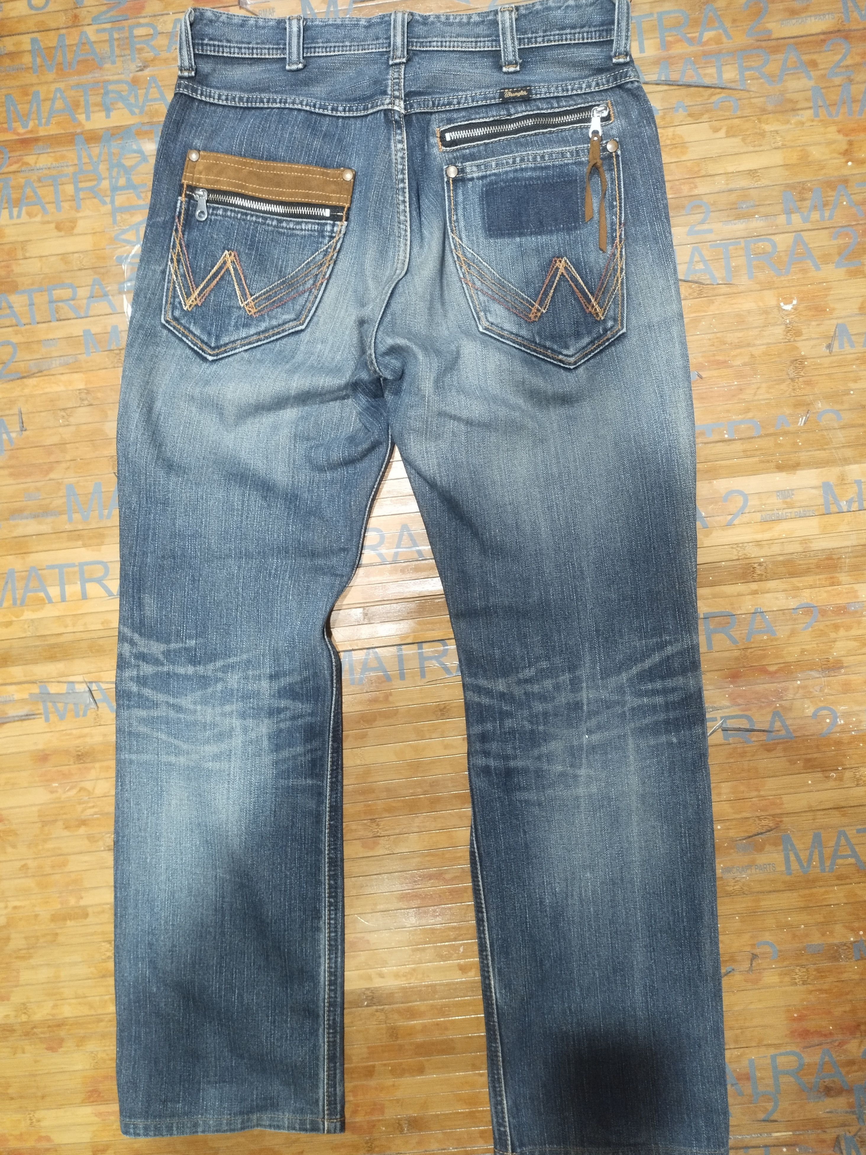 Designer × Vintage × Wrangler Wrangler Est 1947 Sz 30" Size US 30 / EU 46 - 2 Thumbnail