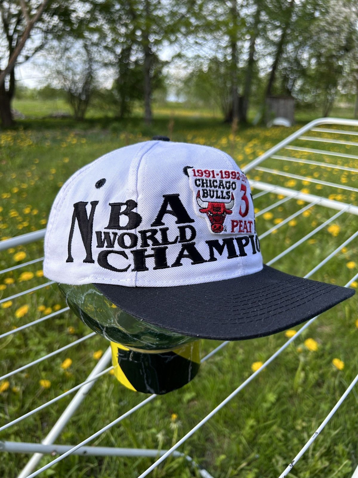 Logo 7 90s Vintage 7 Logo Chicago Bulls 3-Peat 91-92-93 Nba Cap Size ONE SIZE - 2 Thumbnail