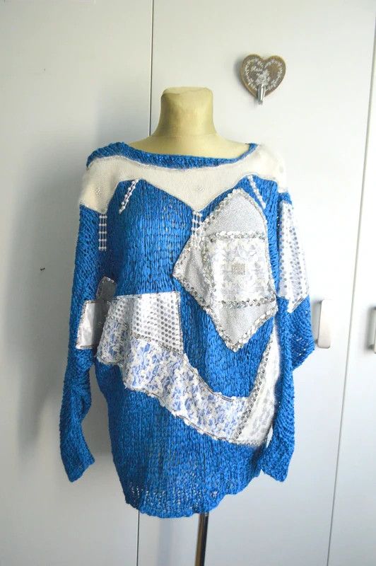 Other Unique long sweater, vintage boho retro, handmade M/L Size ONE SIZE - 1 Thumbnail