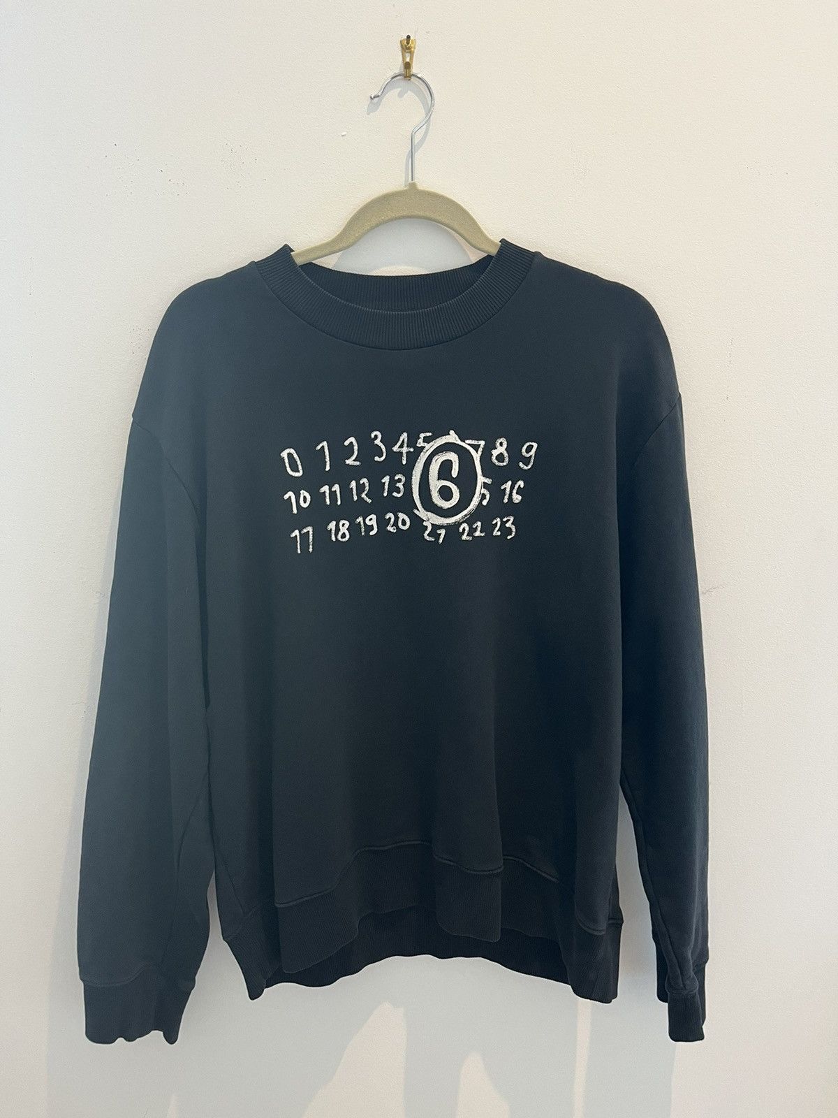 Maison Margiela Numbers Logo Hoodie | Grailed