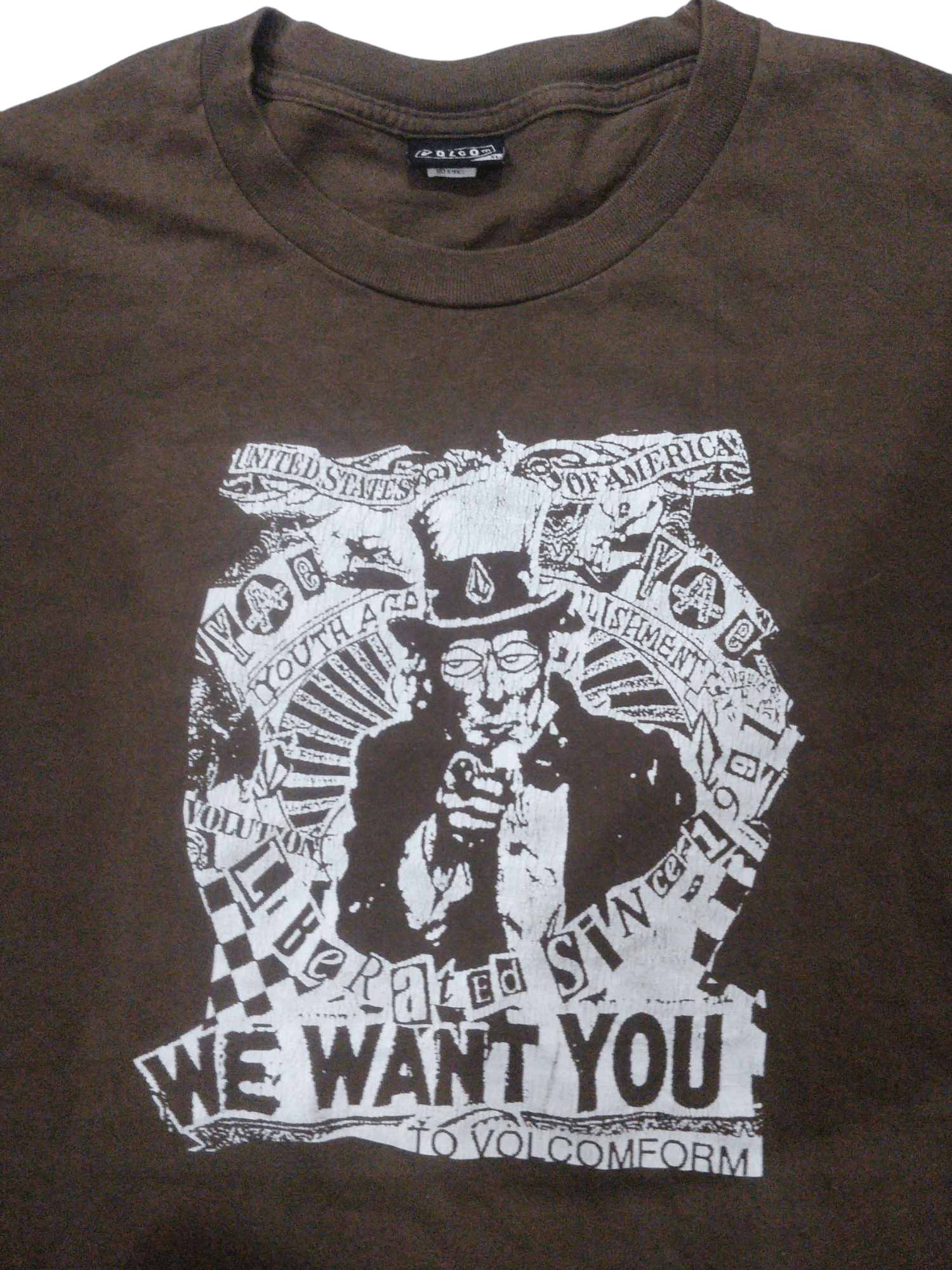 Vintage × Volcom Vtg Volcom Youth Against Embellishments Size US XL / EU 56 / 4 - 3 Thumbnail