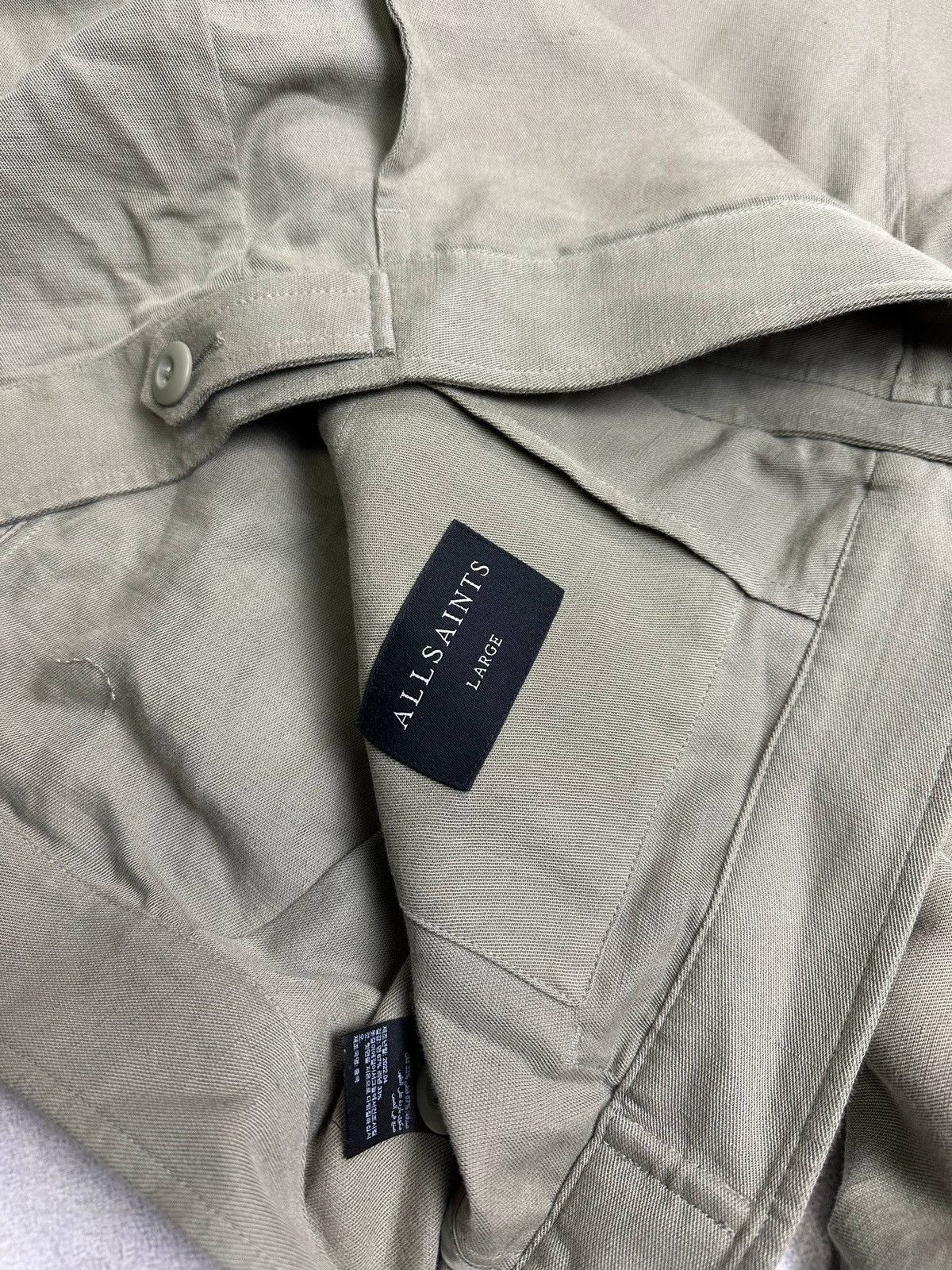 Allsaints Vintage Allsaints Cotton Mens Zip Jacket Old Money L Size US L / EU 52-54 / 3 - 6 Thumbnail