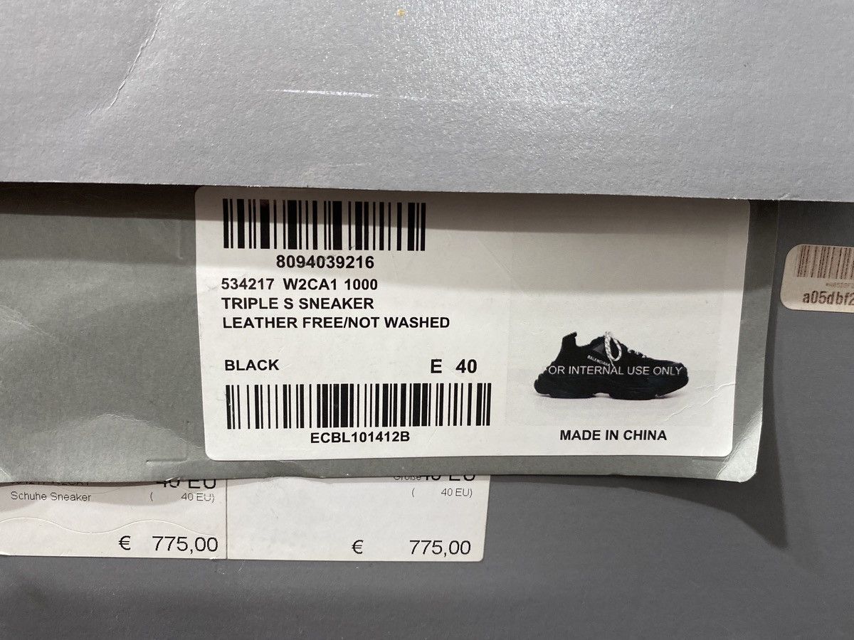 Balenciaga Balenciaga Triple S Black Size US 7.5 / EU 40-41 - 3 Thumbnail