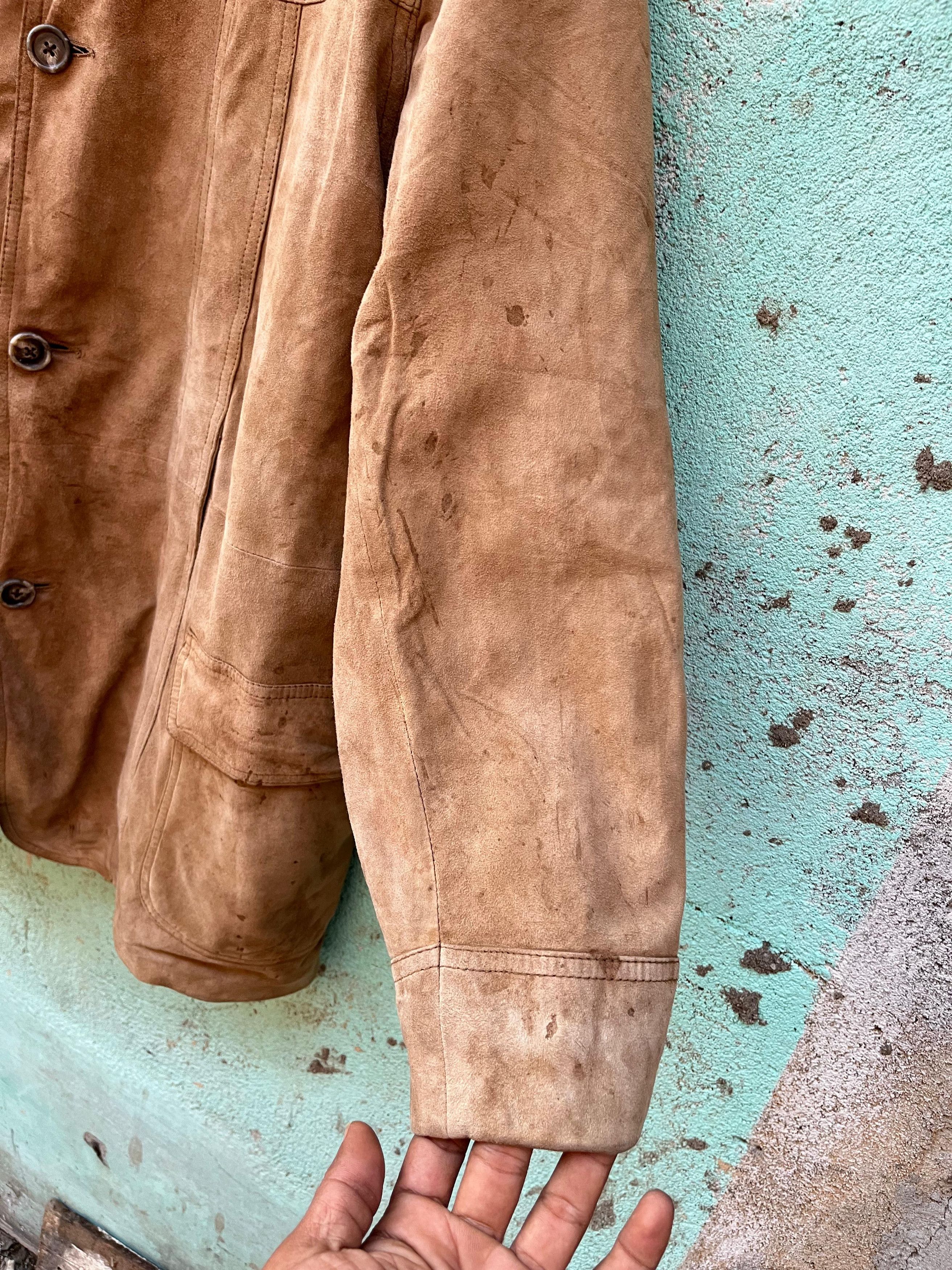 Polo Ralph Lauren Vintage Polo Ralph Lauren Brown Suede Coat Leather Jacket Size US L / EU 52-54 / 3 - 7 Thumbnail