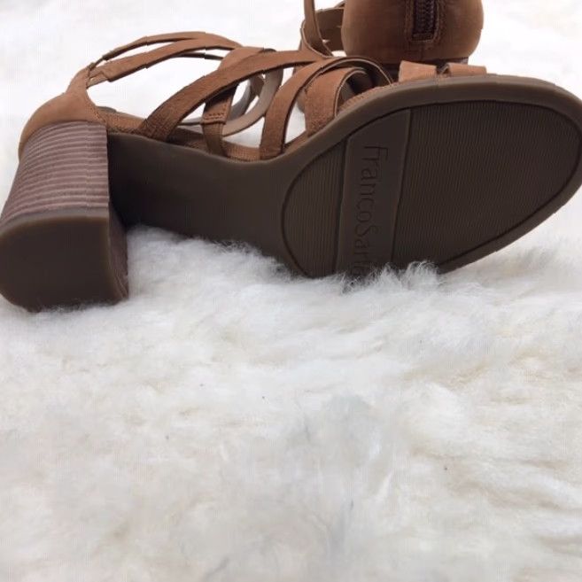 Franco Sarto Franco Sarto Women's Madrid Heeled Ankle Strap Sandals Biscuit Size 7M NWB 09 Size US 7 / IT 37 - 7 Thumbnail
