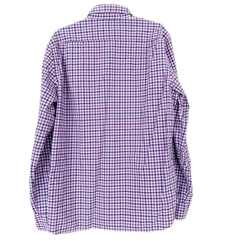 J.Crew J. Crew Black Purple White Plaid Long Sleeve Button Down Size US L / EU 52-54 / 3 - 3 Thumbnail