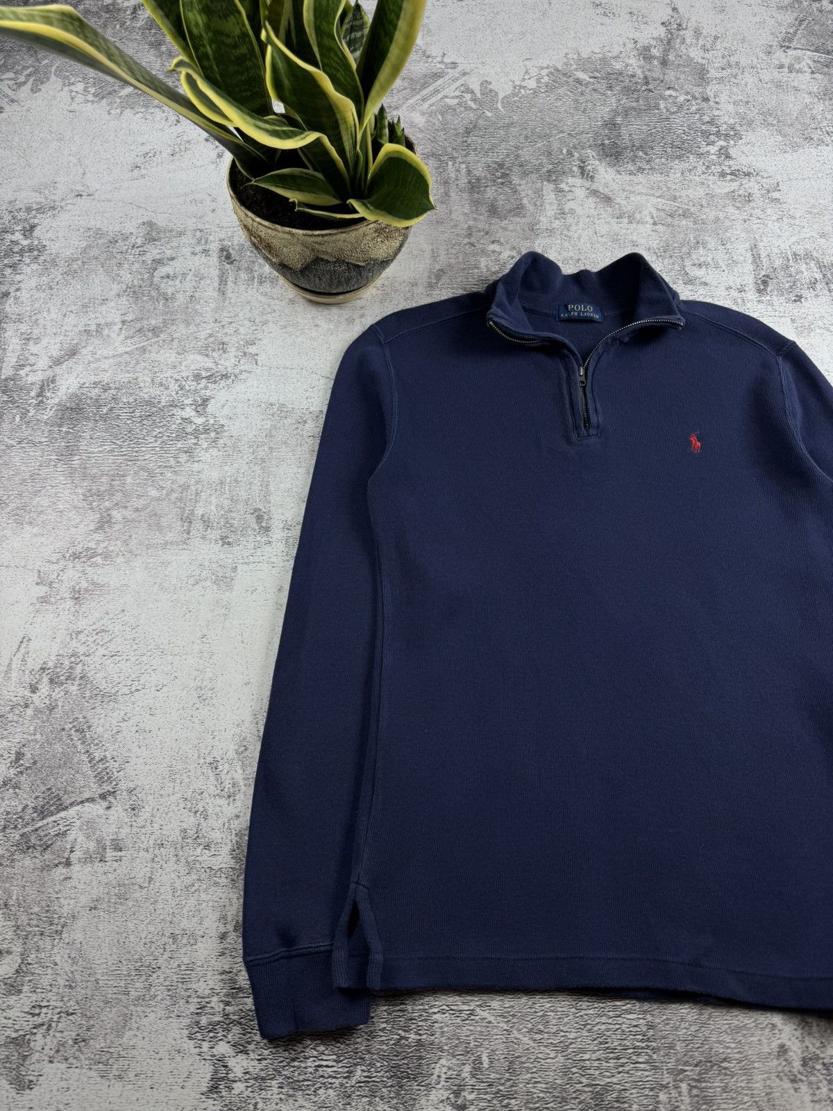 Polo Ralph Lauren Vintage Polo Ralph Lauren PRL Blue Retro 1/3 1/4 Zip Sweatshirt Hoodie Pullover Size US S / EU 44-46 / 1 - 2 Thumbnail