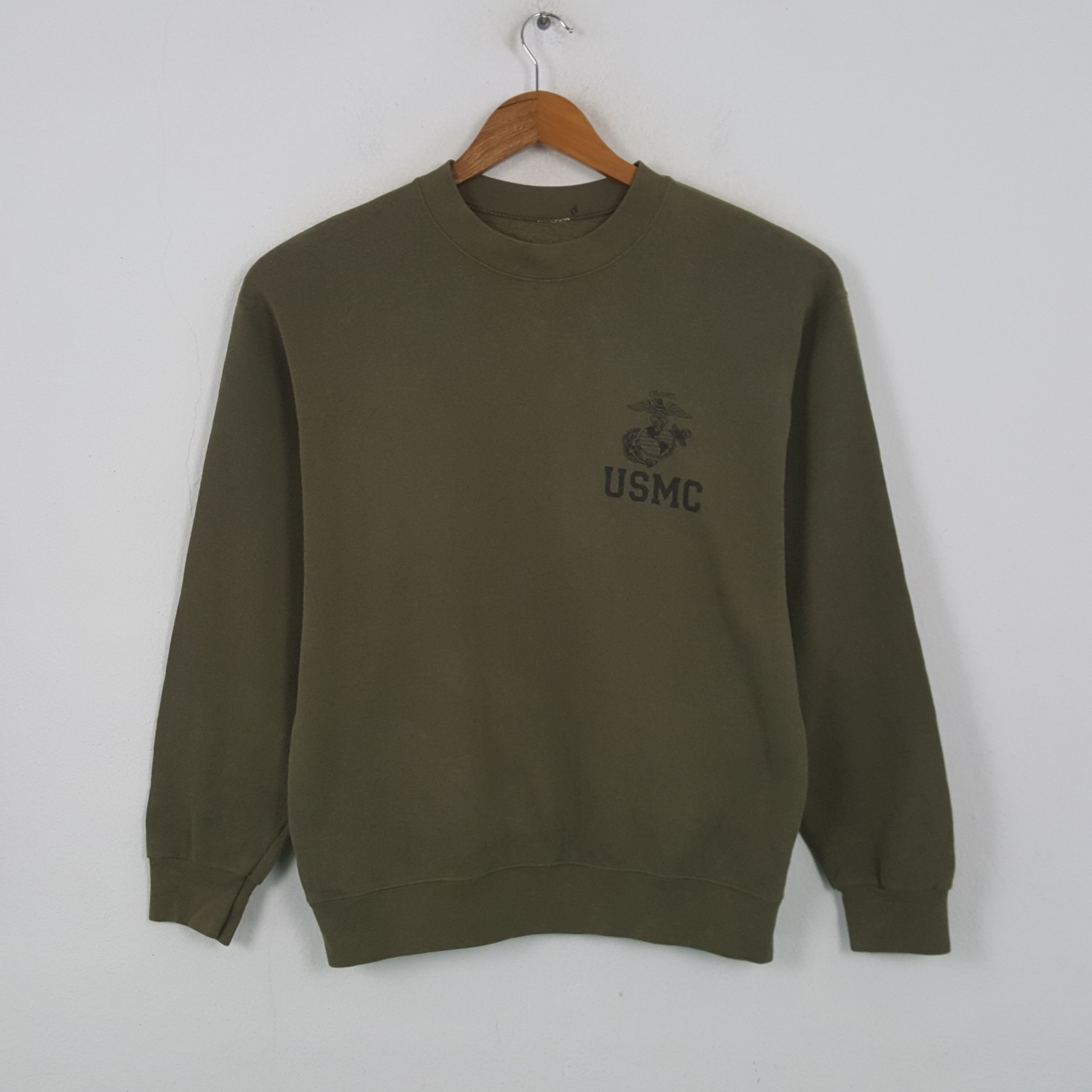 Vintage Vintage 90's USMC Marine American Military Sweatshirt RR9 Size US M / EU 48-50 / 2 - 1 Thumbnail