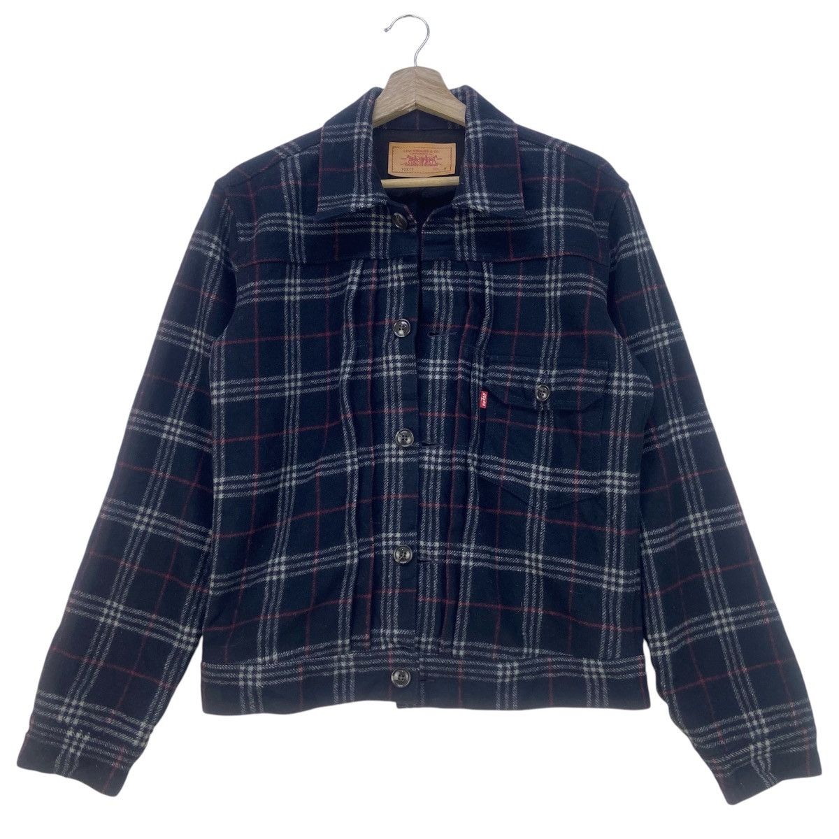 Levi's Levi’s Type 1 Buckle Back Wool Trucker Jacket Size US S / EU 44-46 / 1 - 1 Thumbnail