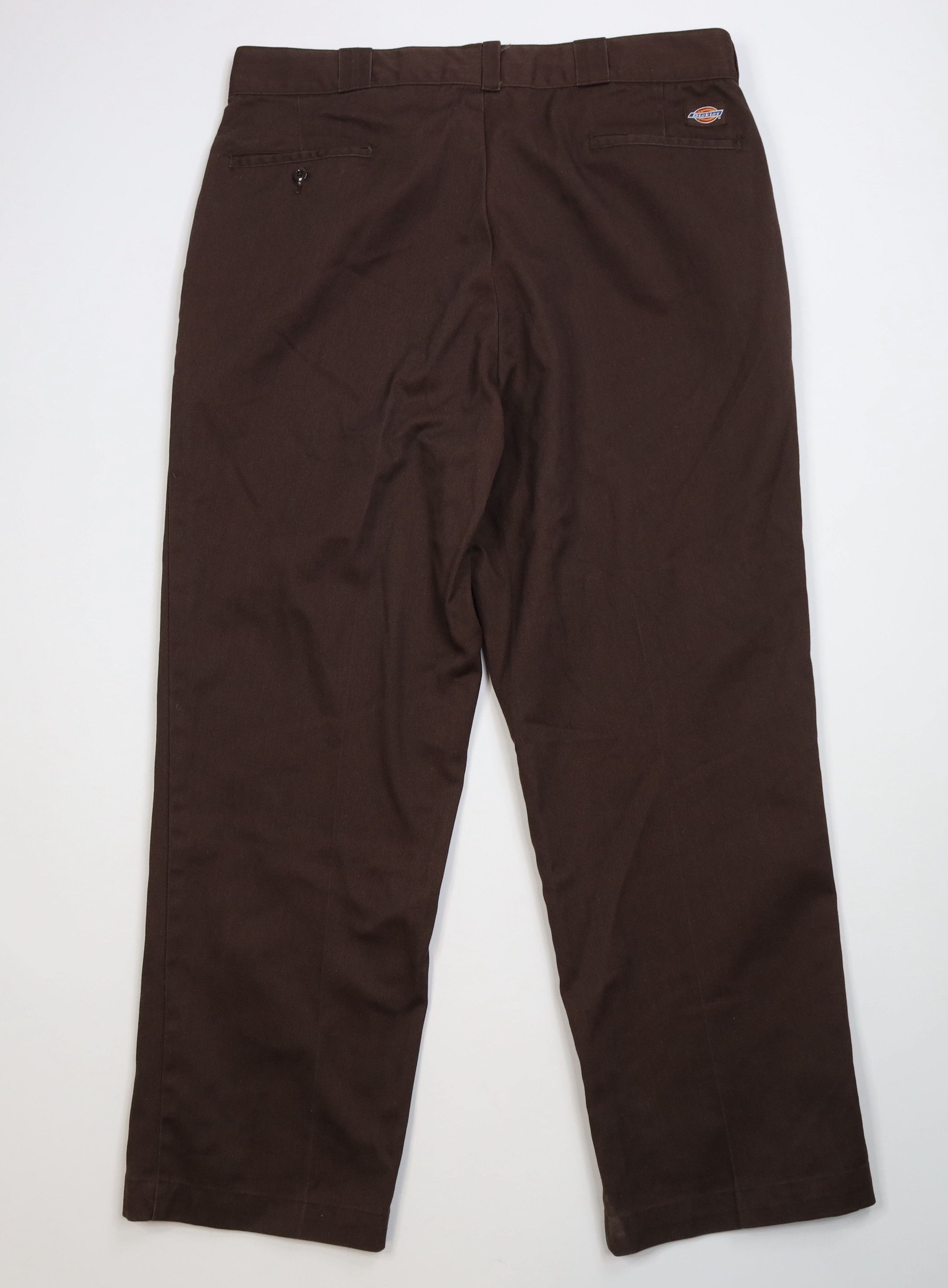 Dickies Vintage 90s Dickies Baggy Wide Leg Pants Brown Workwear Size US 38 / EU 54 - 11 Thumbnail
