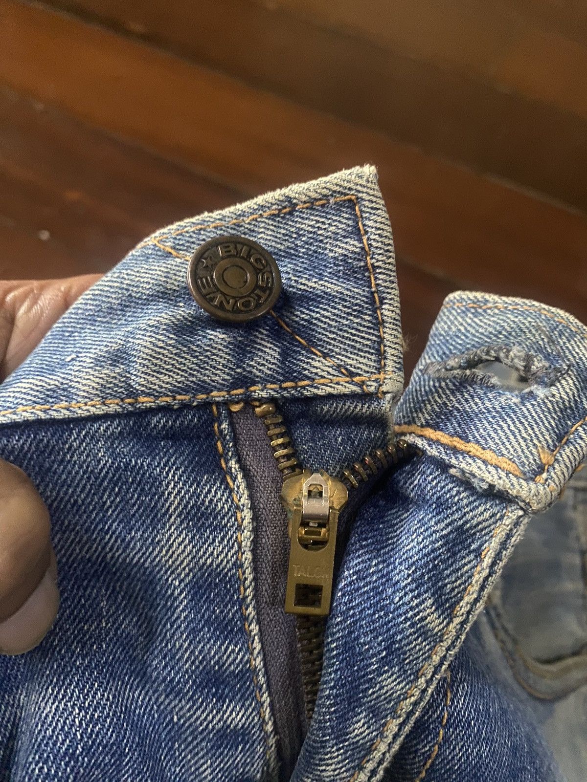Vintage Fire 🔥 vintage 90s BIG STONE distressed denim rework Size US 32 / EU 48 - 9 Thumbnail
