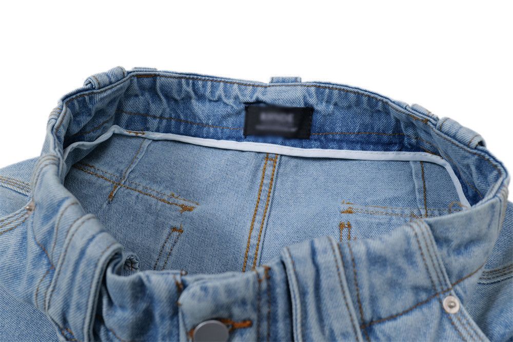 Japanese Brand × Vintage Men's distressed loose washed denim shorts Size US 32 / EU 48 - 5 Thumbnail
