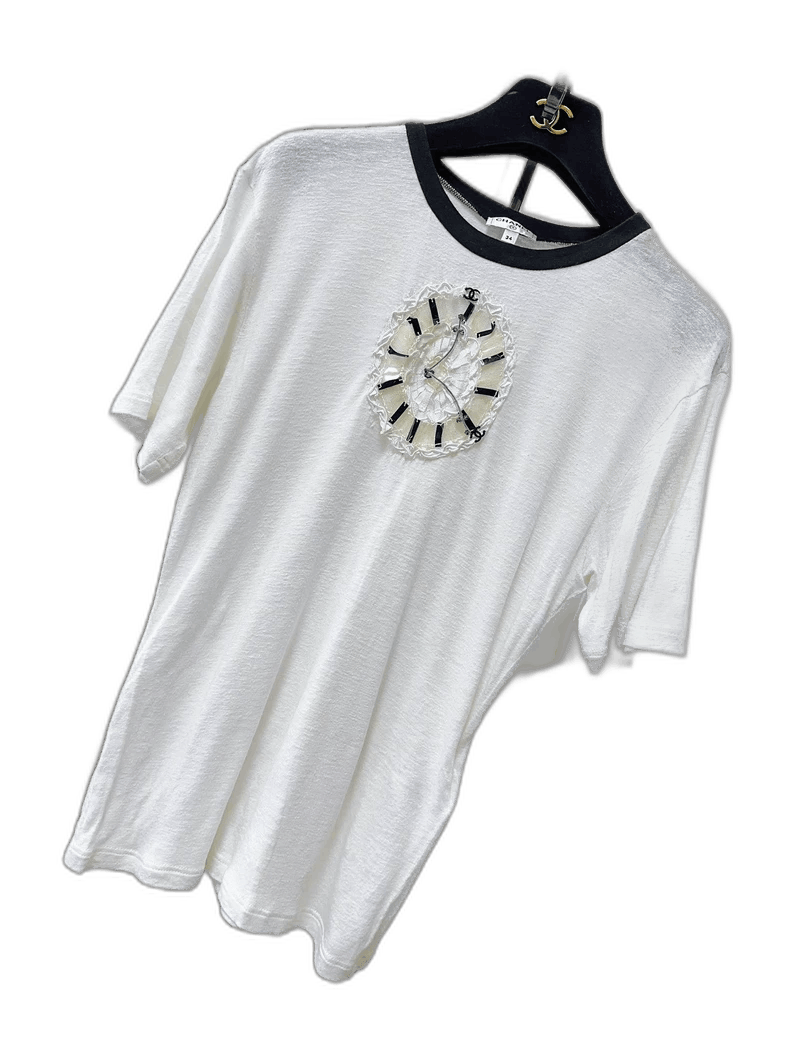 Chanel Chanel 20C Lace Clock Short Sleeve T-shirt Size M / US 6-8 / IT 42-44 - 1 Thumbnail