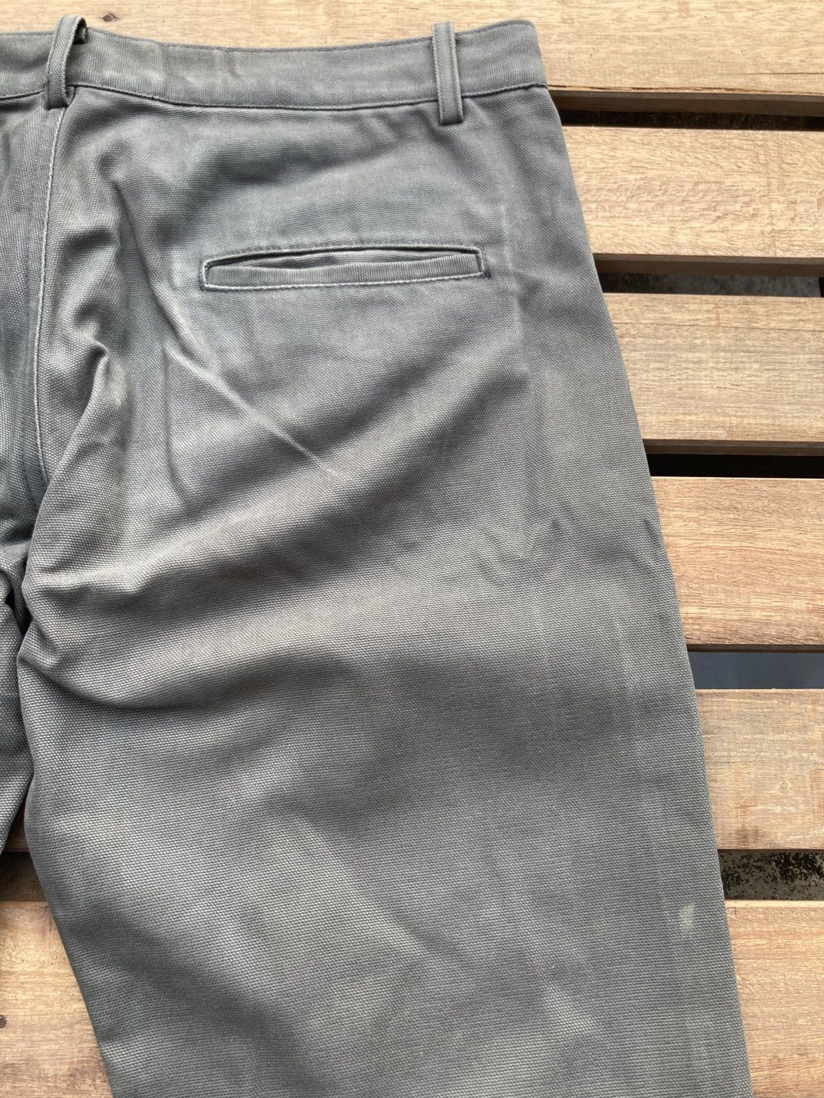 Yohji Yamamoto Y's Yohji Yamamoto Green/Grey Khaki Pockets Casual Pants Size US 31 - 10 Thumbnail