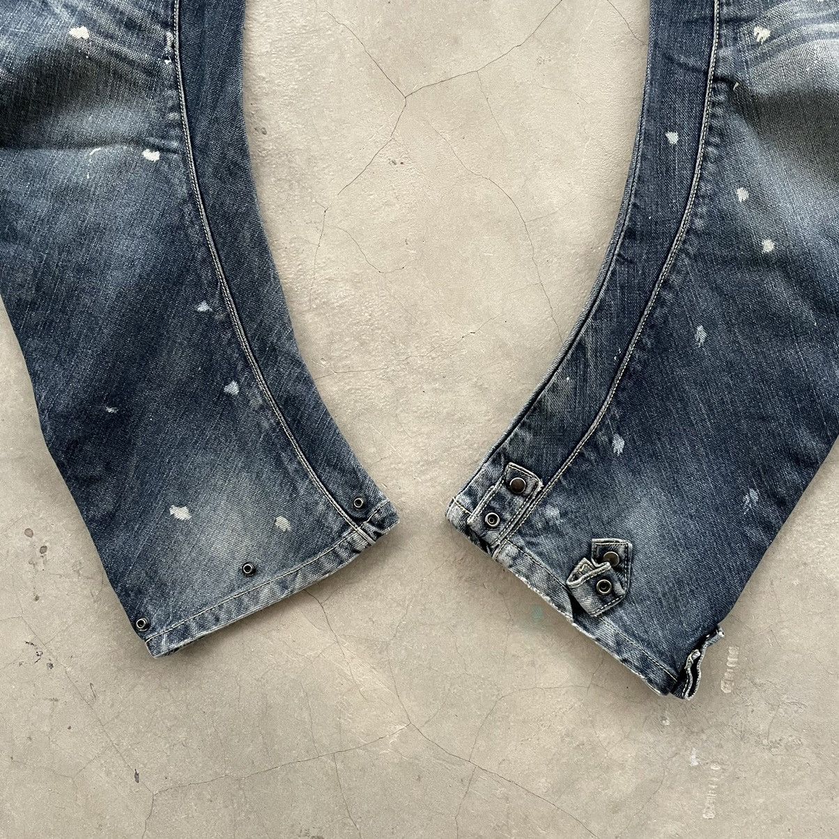 PPFM Vintage Distress PPFM Bondage Banana Curve Cut Punk Denim Size US 31 - 8 Thumbnail