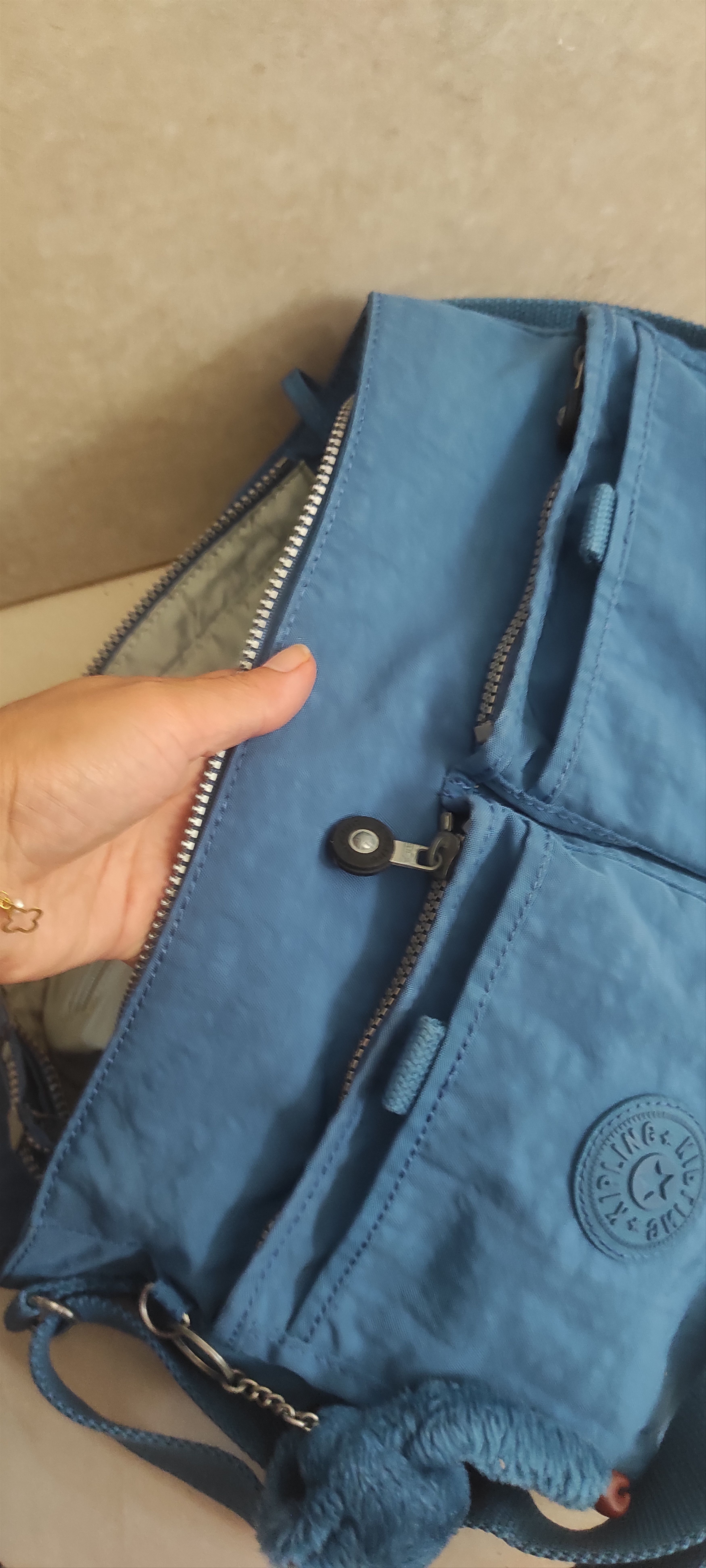 Other Kipling Shoulder Bag Women Havana Blue Multi Pockets Size ONE SIZE - 16 Thumbnail