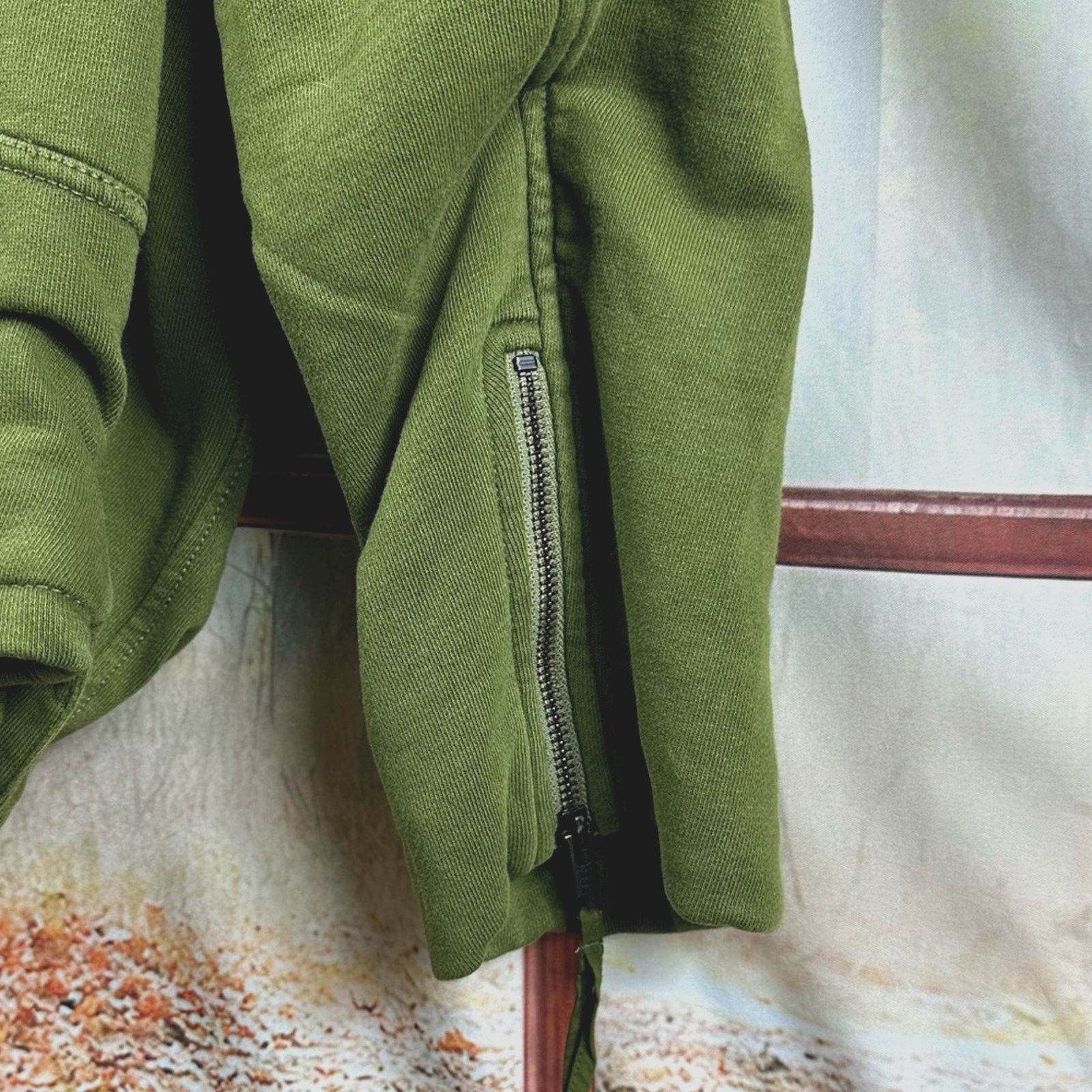 Free People Free People Rebel Knit Oversized Moto Jacket Green - size XL Size XL / US 12-14 / IT 48-50 - 9 Thumbnail