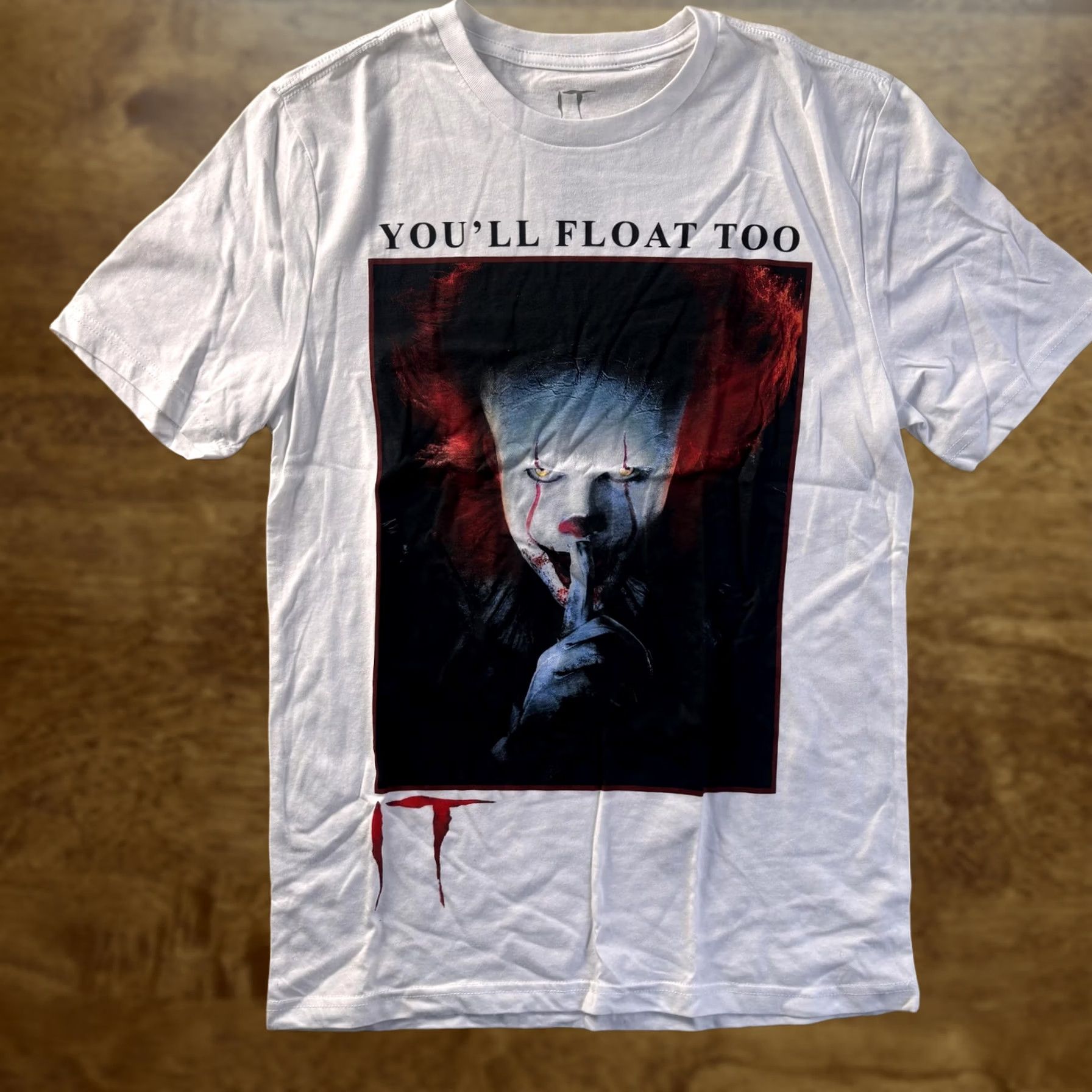 Vintage IT Chapter Two Pennywise You'll Float Too Shirt Mens Small White Hybrid Apparel Size US S / EU 44-46 / 1 - 1 Thumbnail