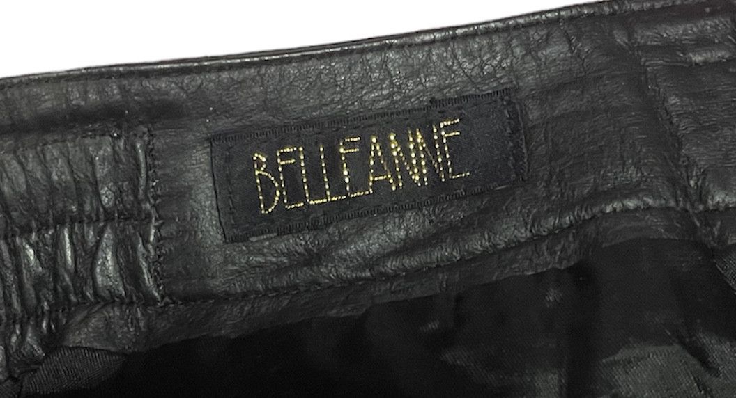 Japanese Brand 🔥RARE🔥BELLEANNE LEATHER PANTS BAGGI JAPAN Size US 32 / EU 48 - 2 Thumbnail