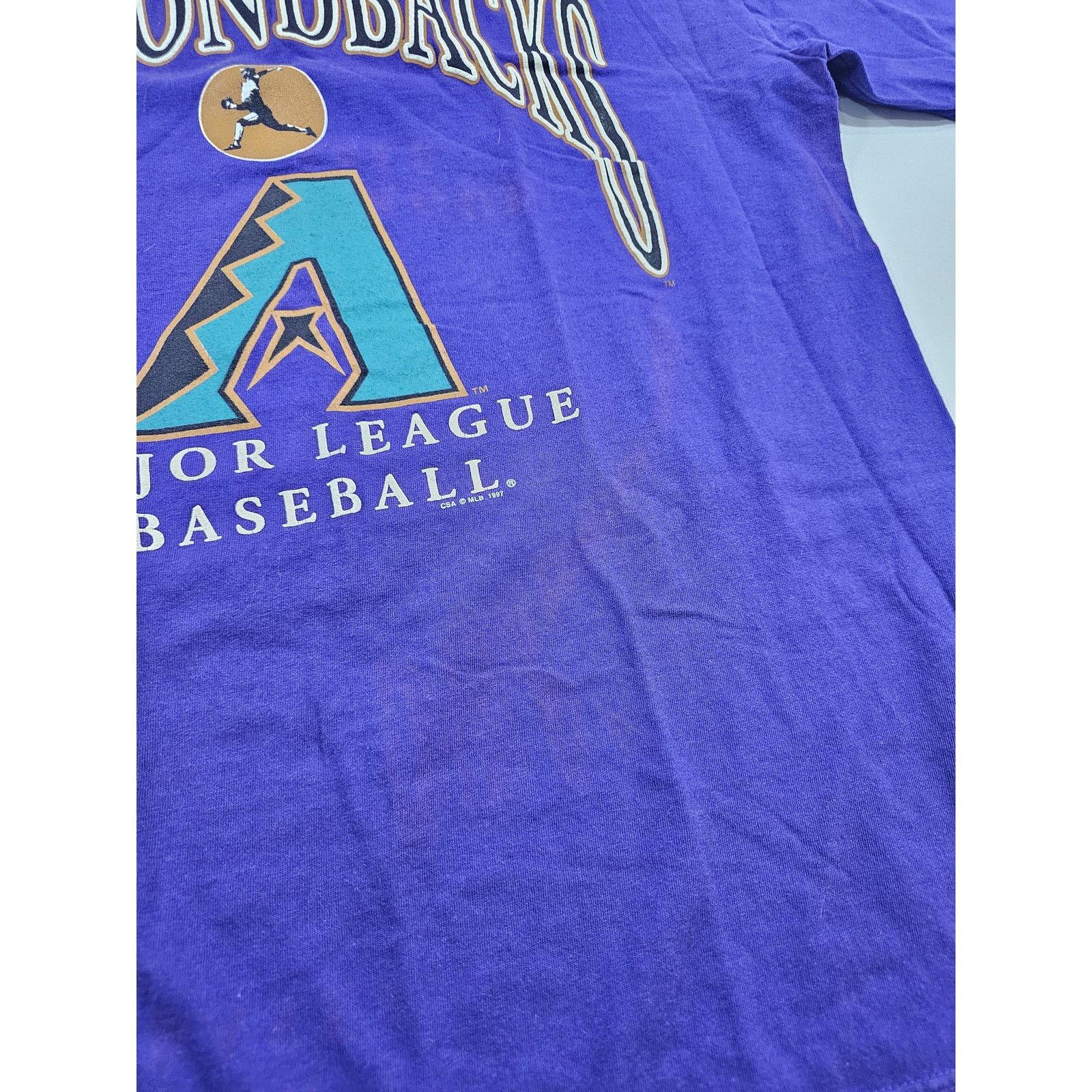 CSA Arizona Diamondbacks Inagural Season 1998 T-shirt, Purple, L Size US L / EU 52-54 / 3 - 6 Thumbnail