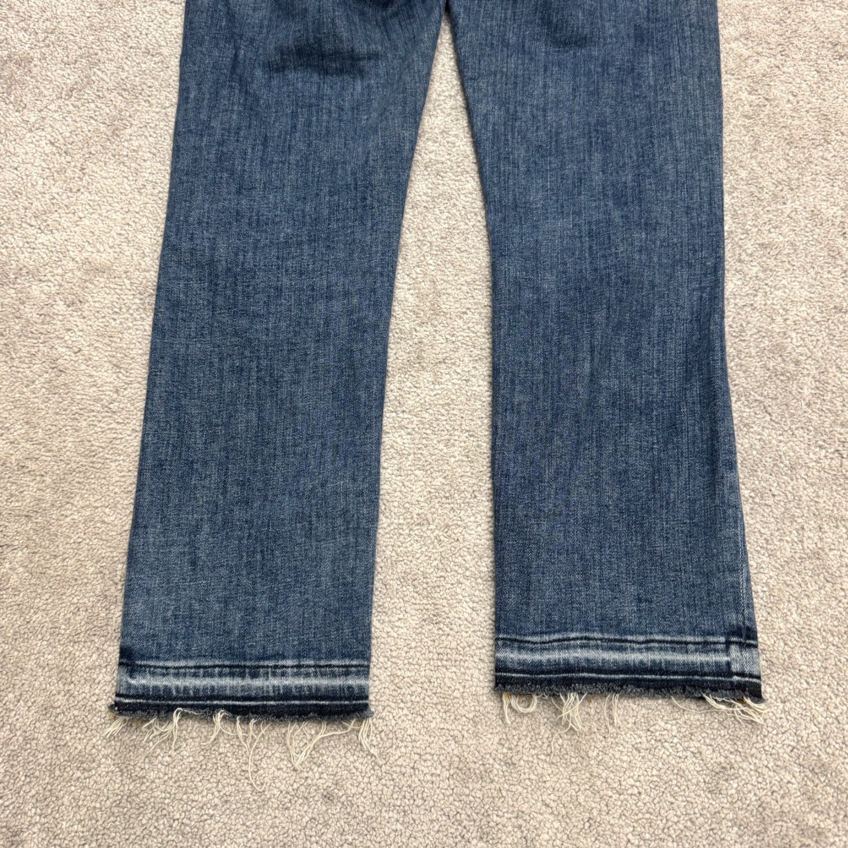 Frame FRAME Jeans Womens 28 Dark Blue Frame Le Nouveau Straight Leg Denim 5-Pocket City Grunge Streetwear Vintage No Size 28" / US 6 / IT 42 - 3 Thumbnail