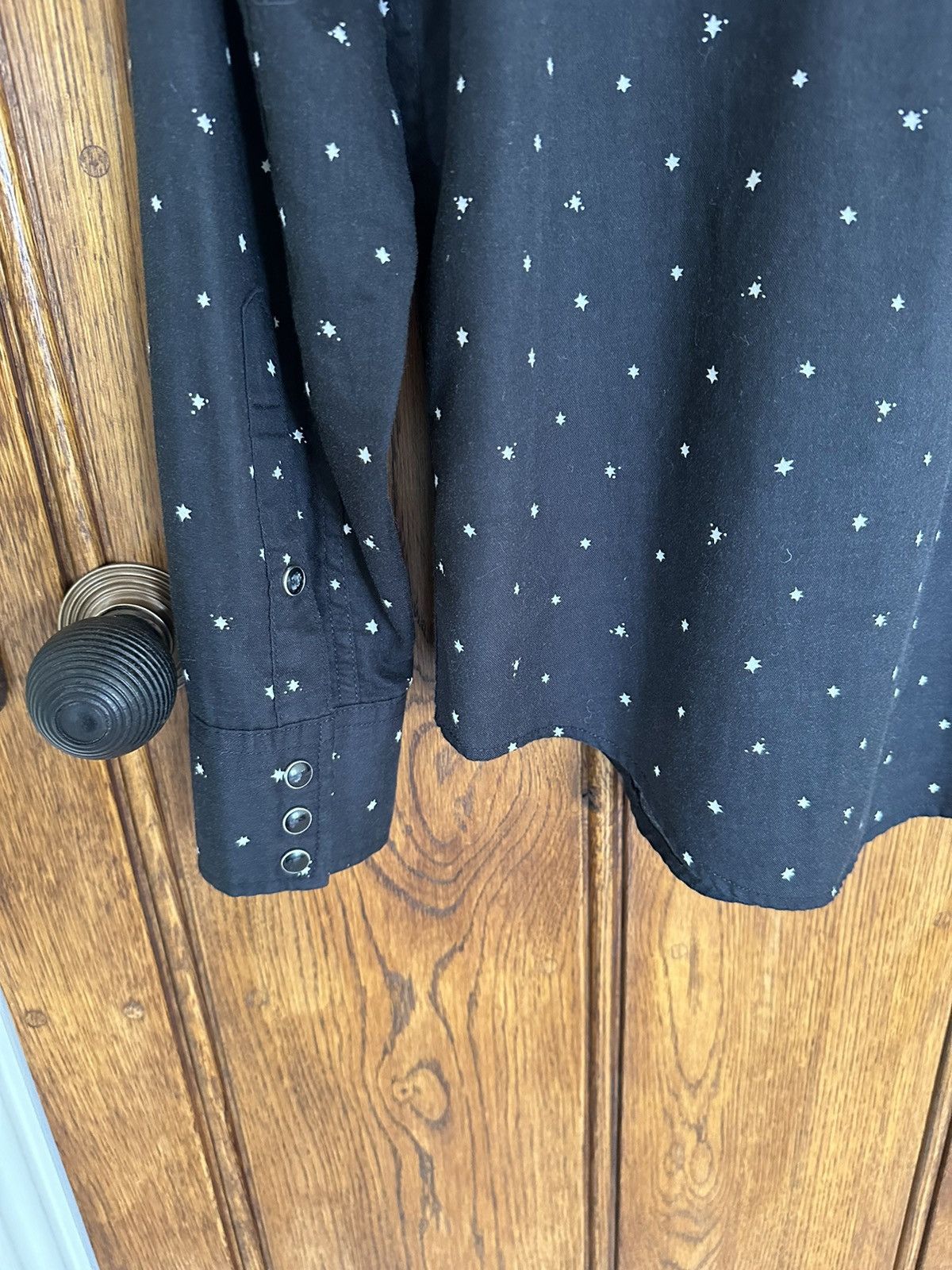 Saint Laurent Paris Grail SS16 Saint Laurent black shirt white star polka dot S Size US S / EU 44-46 / 1 - 18 Thumbnail