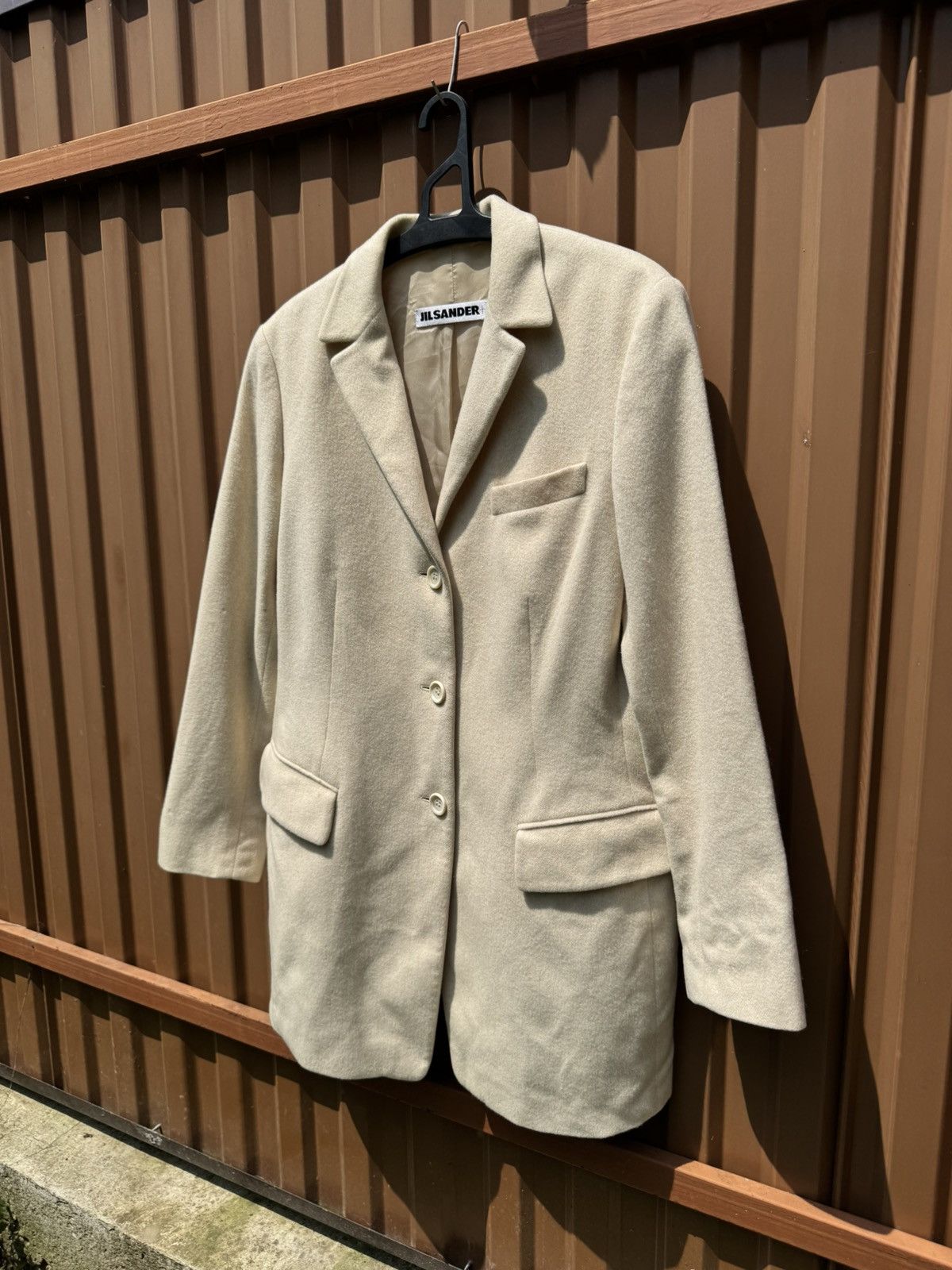 Vintage Vintage Jil Sander Plus Cashmere Beige Coat Size M / US 6-8 / IT 42-44 - 2 Thumbnail