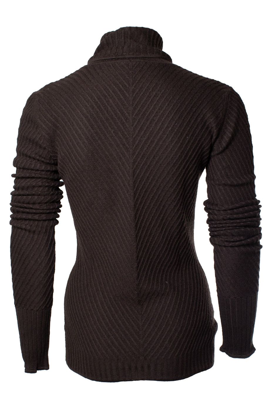 Hermes Hermes, ribbed brown turtleneck Size L / US 10 / IT 46 - 3 Thumbnail