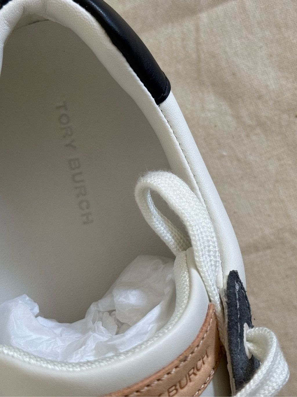 Tory Burch New Tory Burch COLOR BLOCK SNEAKER. BARI NAPPA 1.2-1.4MM PER Size US 7.5 / IT 37.5 - 4 Thumbnail