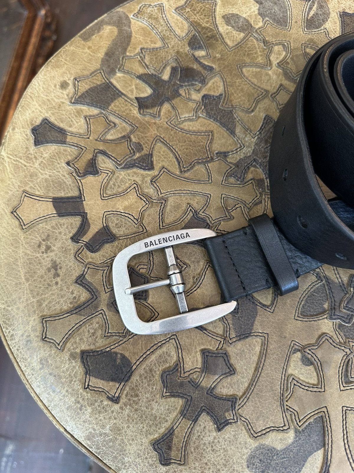 Balenciaga Balenciaga black leather belt Size ONE SIZE - 2 Thumbnail