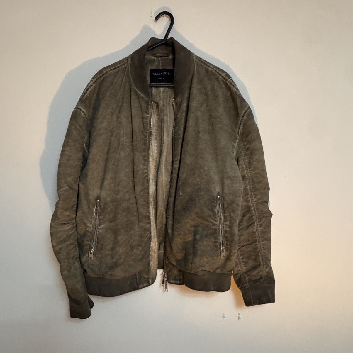 Allsaints RARE AllSaints Kado Oil-Washed Linen Bomber - Exclusive Size US S / EU 44-46 / 1 - 1 Thumbnail