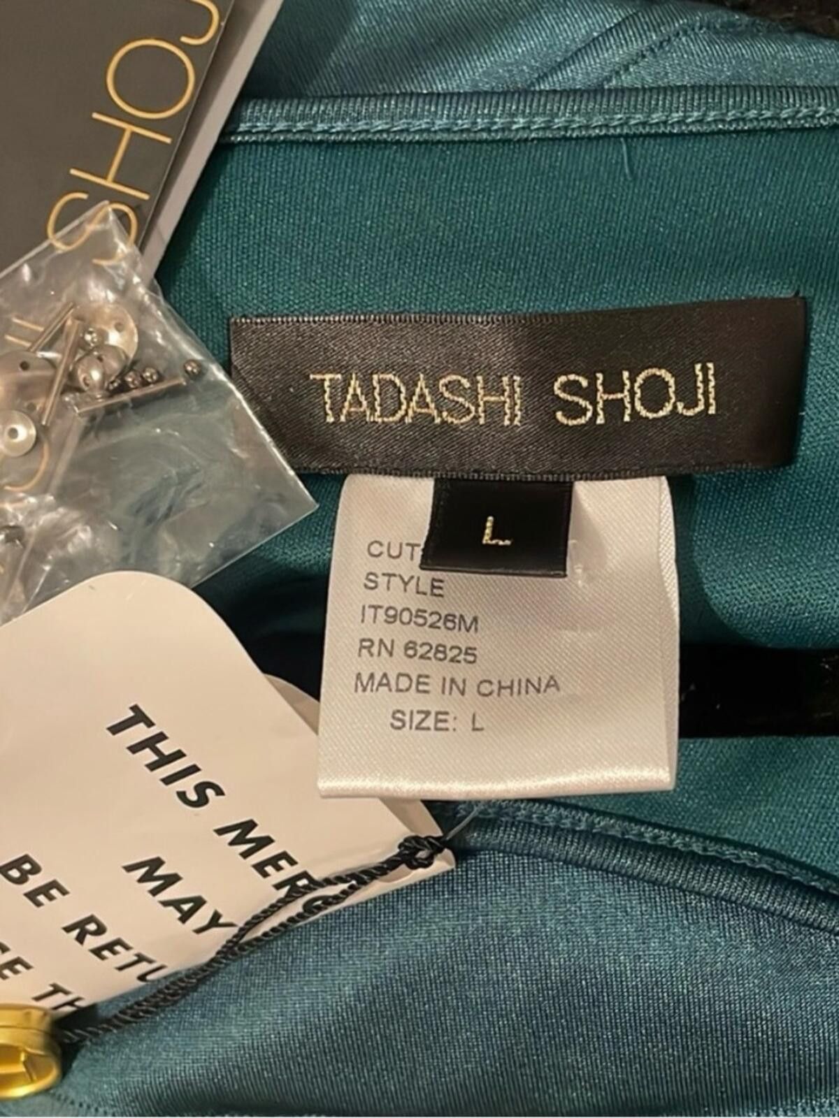 Other Todashi Teal Embellished Sheath Dress Size M / US 6-8 / IT 42-44 - 7 Thumbnail
