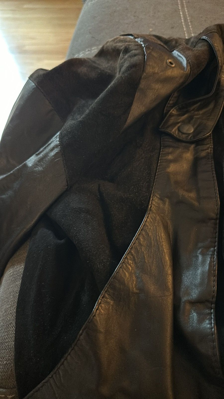 Vintage Vintage 80’s leather and suede French leather Le Fauve. Size US L / EU 52-54 / 3 - 3 Thumbnail