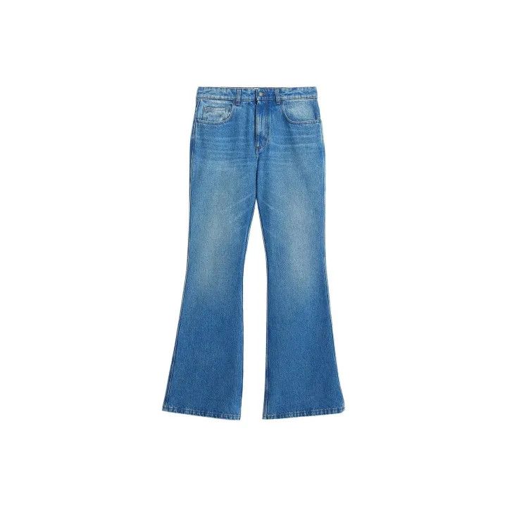 AMI AMIPARIS SS23 Flared Denim Pants for Men 0079 Size US 29 - 1 Thumbnail