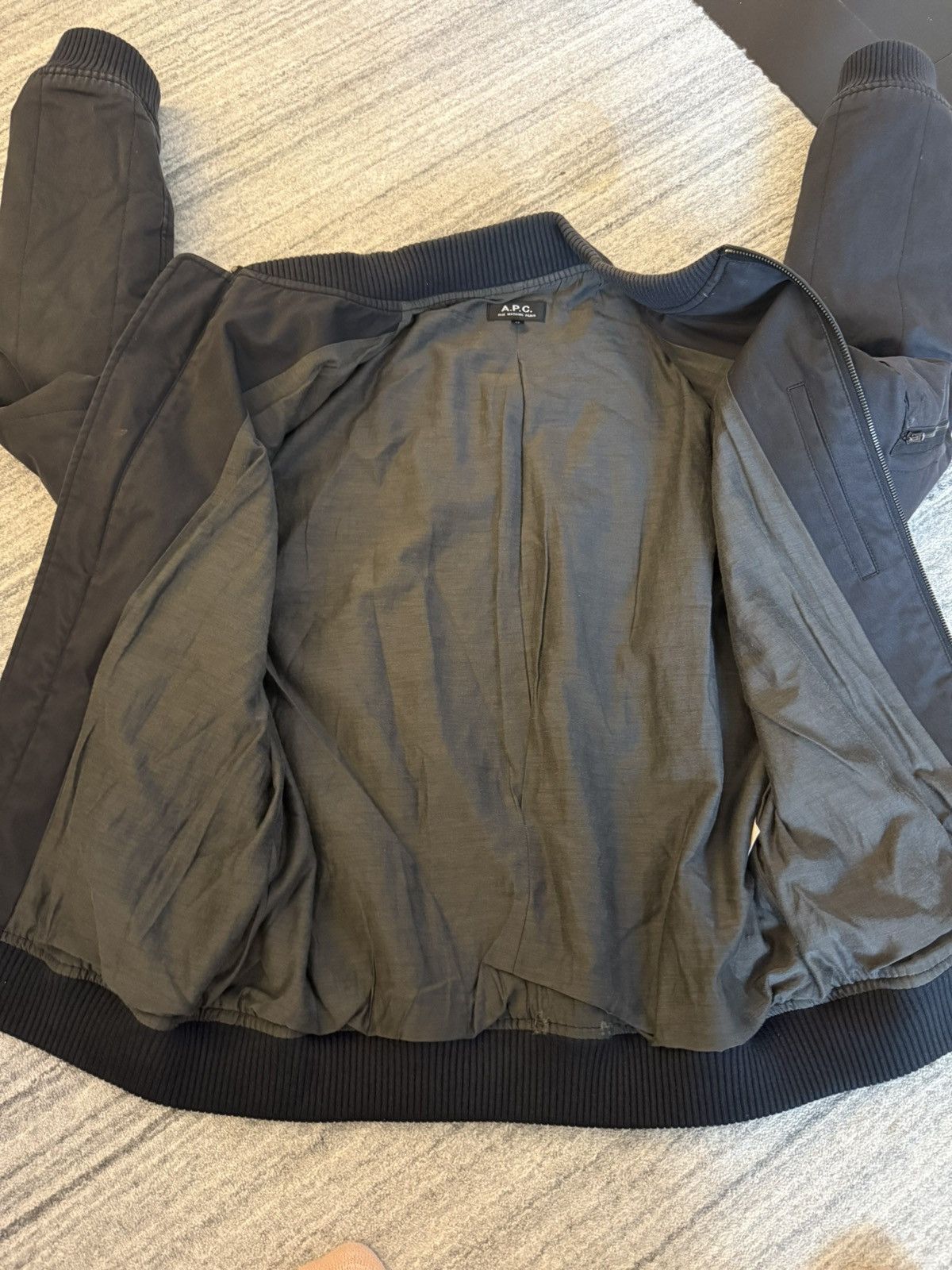 A.P.C. A.P.C. Cotton Bomber Jacket — Dark Navy Size US M / EU 48-50 / 2 - 2 Thumbnail
