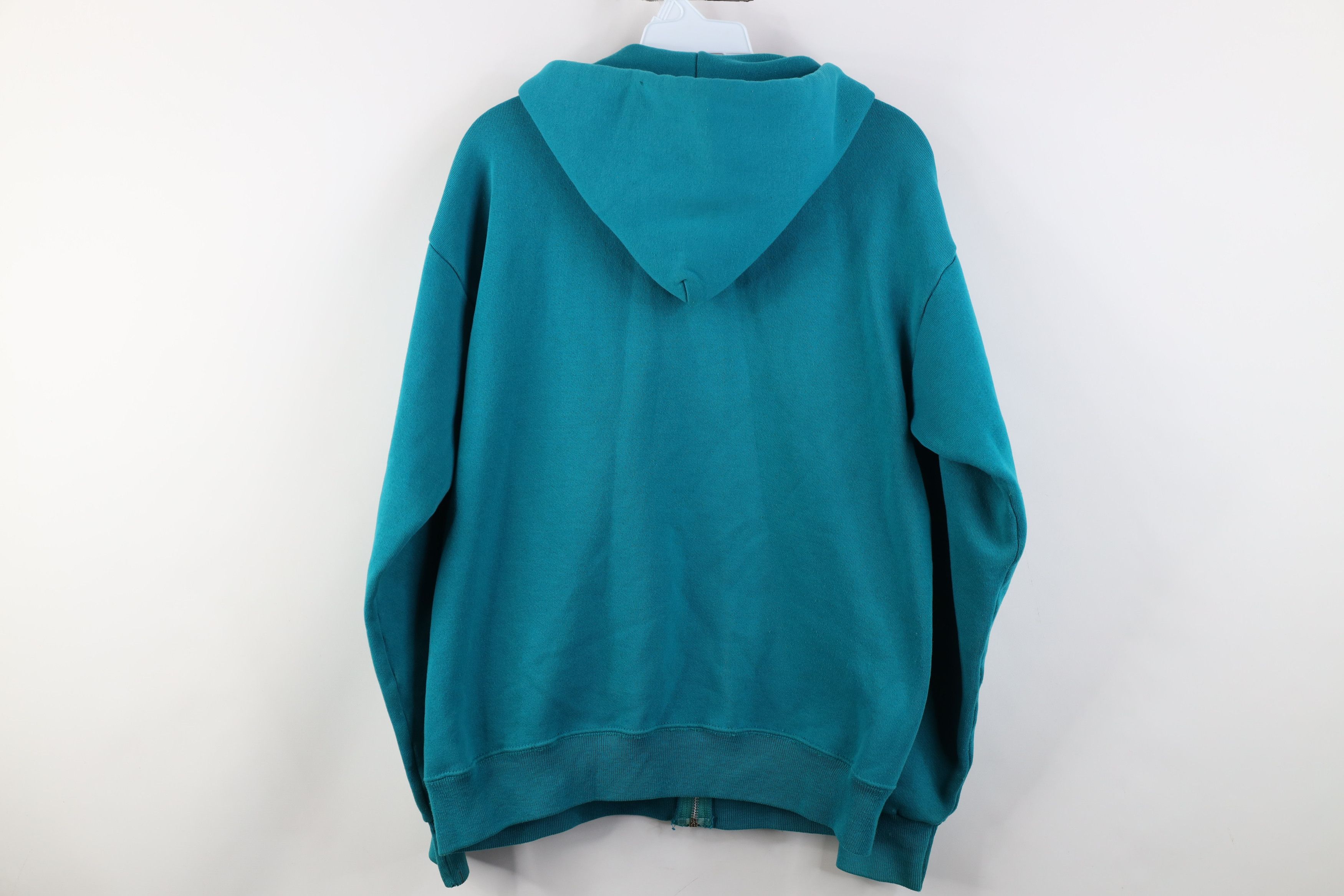Vintage Vintage 90s USA Olympics Blank Full Zip Hoodie Teal USA Size US M / EU 48-50 / 2 - 14 Thumbnail