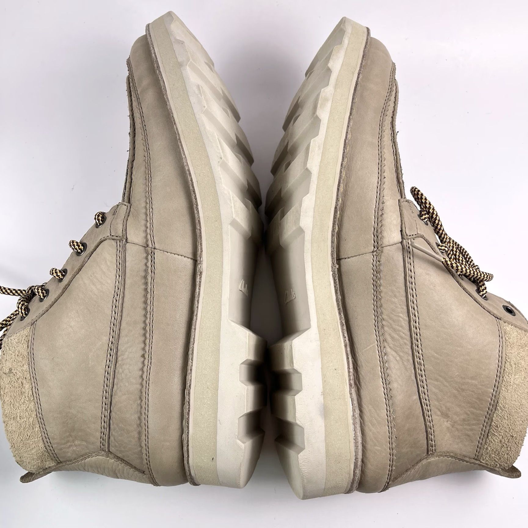 Clarks Clarks Korik Rise Gore-Tex Boots Mens Size 12 Grey Leather Waterproof Leather Waterproof Lace Up Boots Mens Grey Desert 12 Mens Size US 11 / EU 44 - 5 Thumbnail