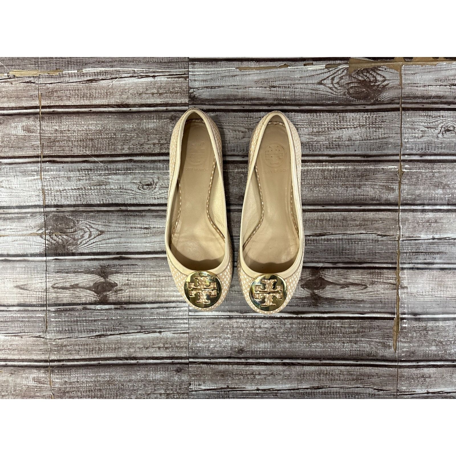 Tory Burch Tory Burch Napa Leather Minnie Travel Ballet Flat Size 7.5 M Size US 7.5 / IT 37.5 - 2 Thumbnail
