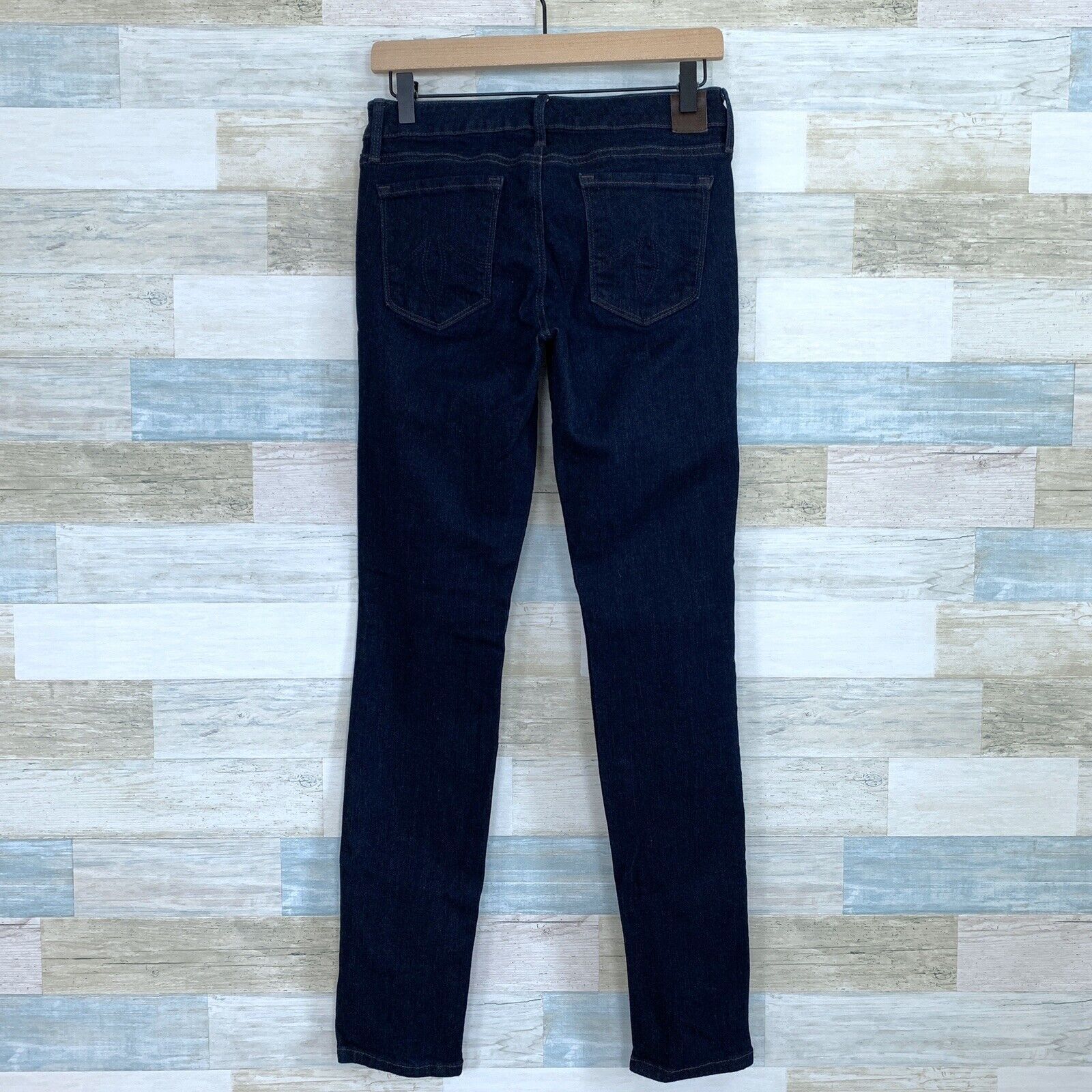 Anthropologie Anthropologie Level 99 Skinny Cigarette Jeans Dark Wash 27 Size 27" / US 4 / IT 40 - 5 Thumbnail