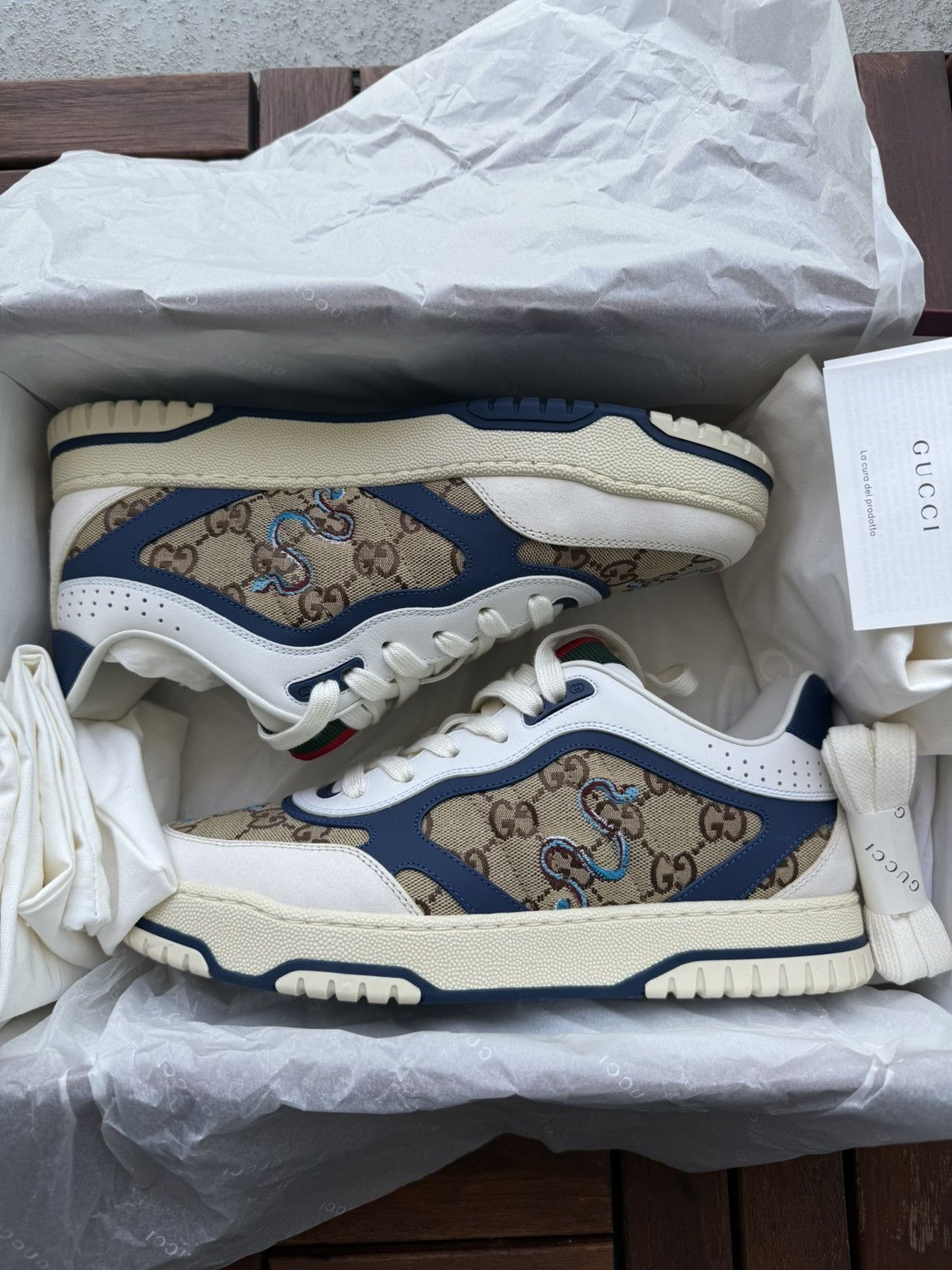 Gucci Gucci Men’s Re-Web Sneaker Size 9.5 US Size US 9.5 / EU 42-43 - 1 Thumbnail
