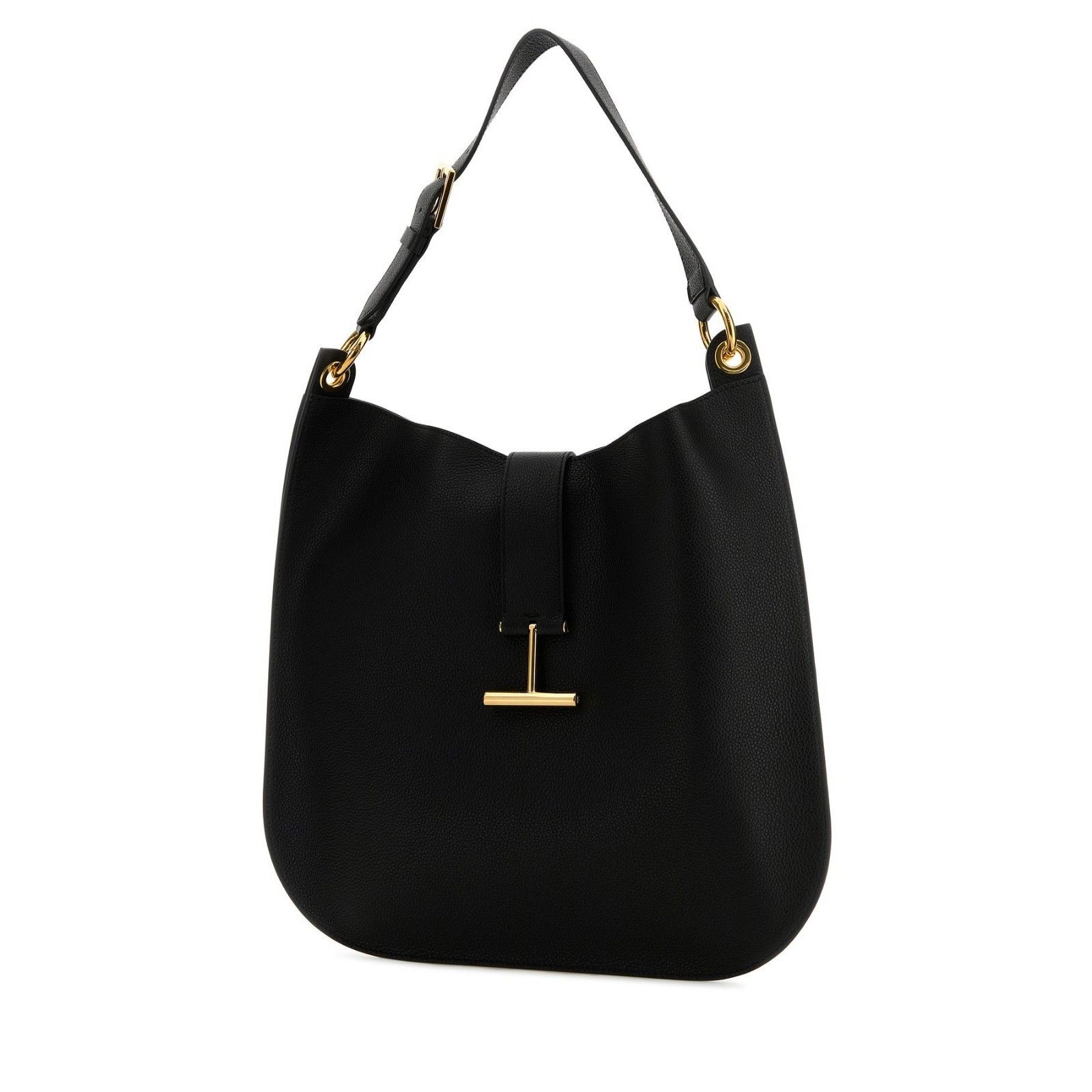 Tom Ford Tom Ford Tara Black Leather Shoulder Bag New Size ONE SIZE - 2 Thumbnail