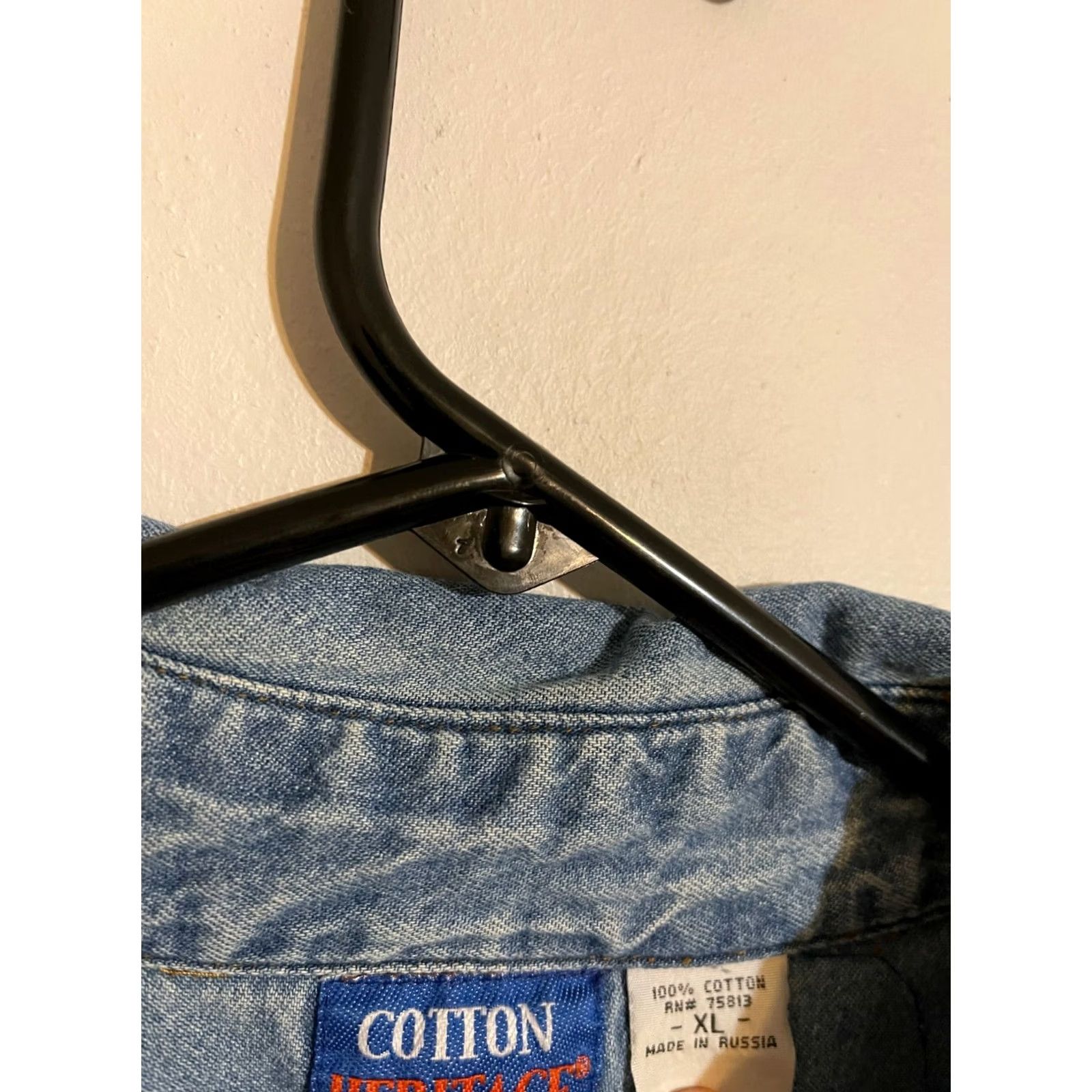 Vintage VINTAGE Cotton Heritage Denim Shirt - Men's XL L/S Button Up, Blue, Collared, Cotton, Denim Shirt, Las Vegas Nevada, Regular Fit, Vintage Size US XL / EU 56 / 4 - 4 Thumbnail