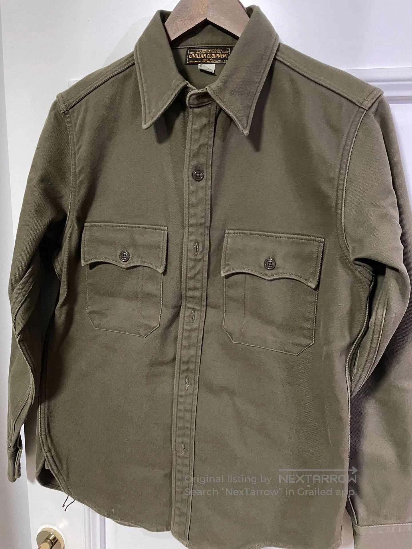 Freewheelers Freewheelers Heavyweight Cotton Officer Shirt. Size US S / EU 44-46 / 1 - 3 Thumbnail