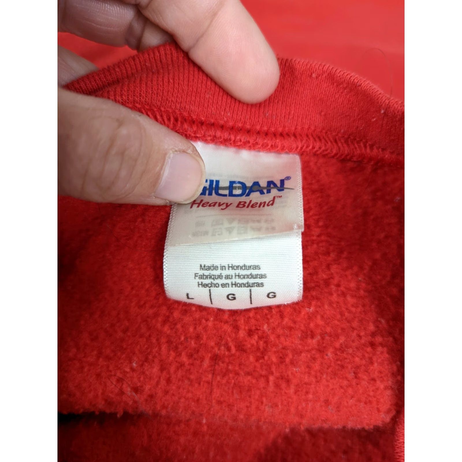 Gildan VINTAGE Wisconsin Badgers Crewneck Sweatshirt Mens L Red Size US L / EU 52-54 / 3 - 5 Thumbnail