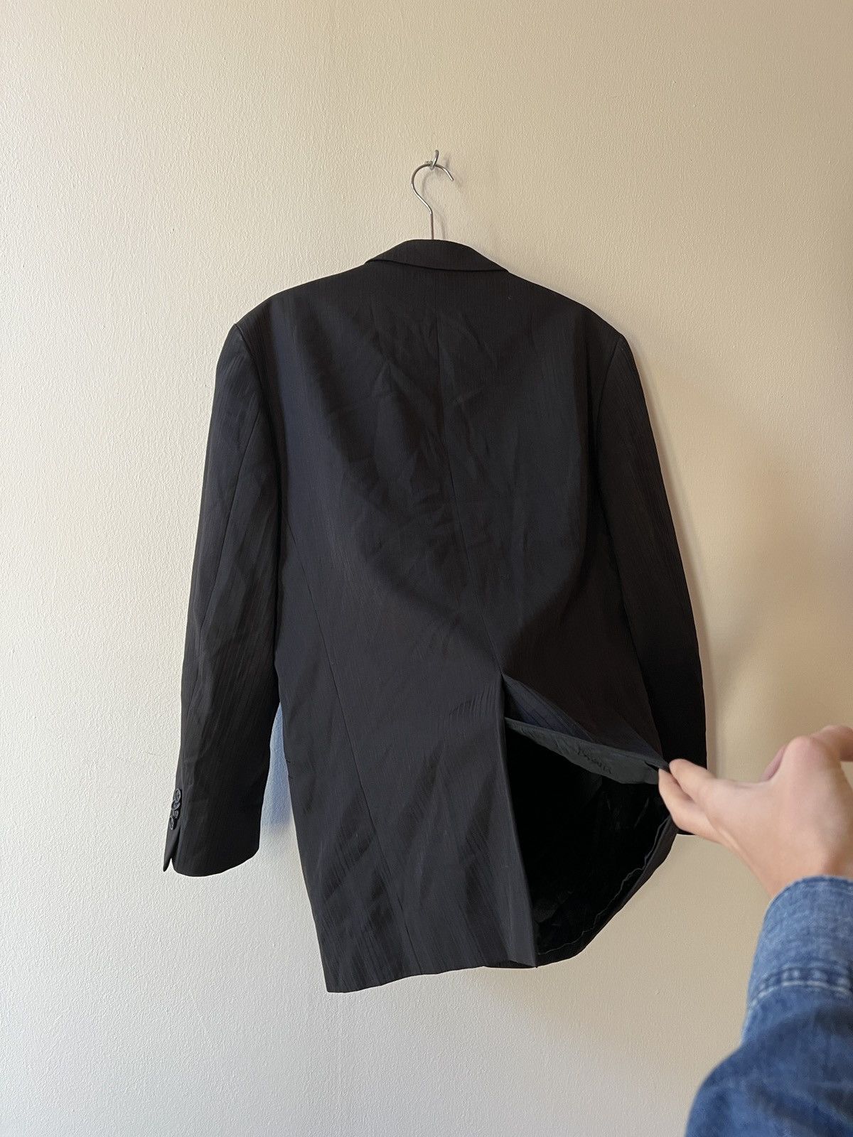 Versace Vintage Striped Versace Collection Wool Blazer Size 52L - 3 Thumbnail