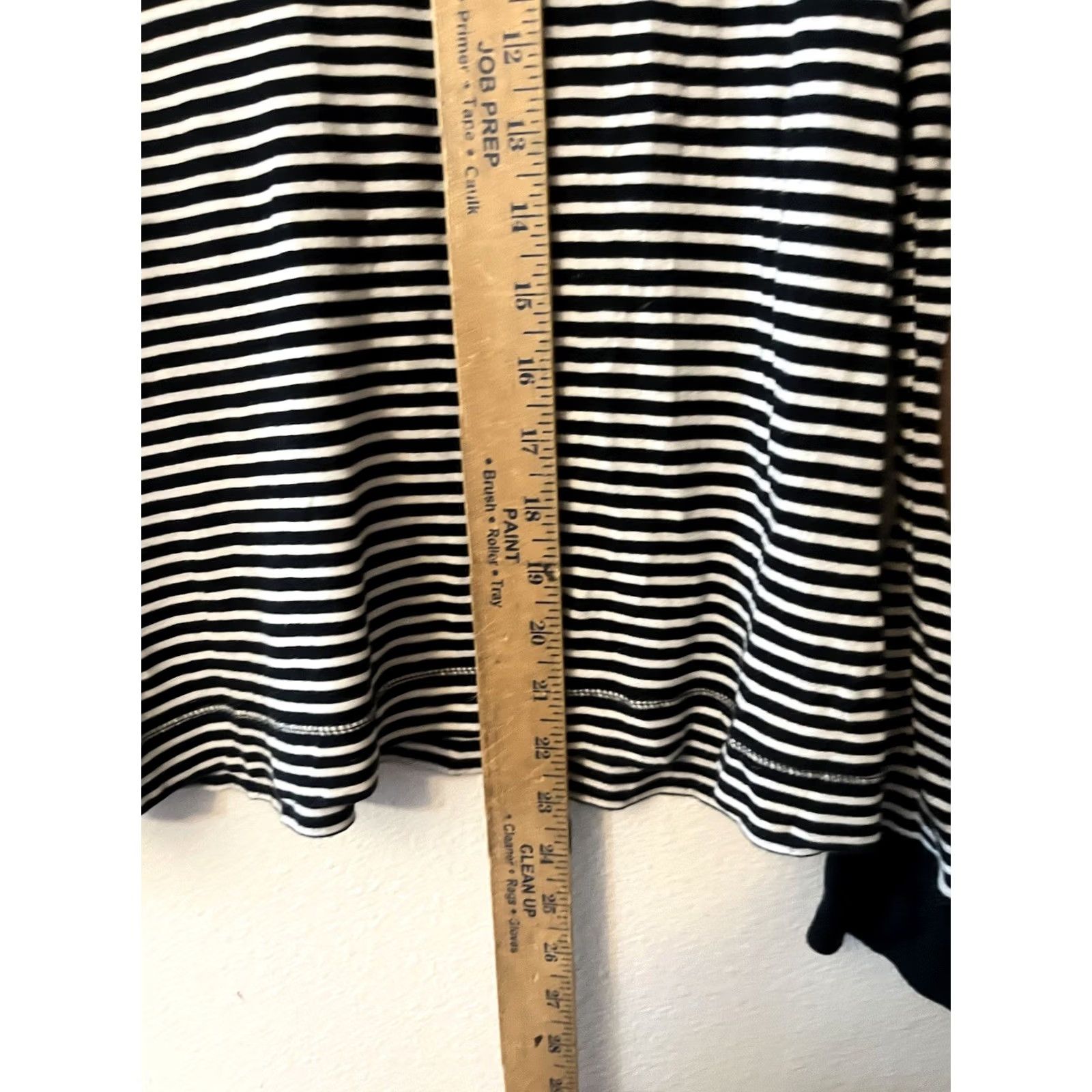 Ralph Lauren Lauren Ralph Lauren Shirt Black Striped Long Sleeve Suede Shoulder Zip M Womens Size M / US 6-8 / IT 42-44 - 4 Thumbnail