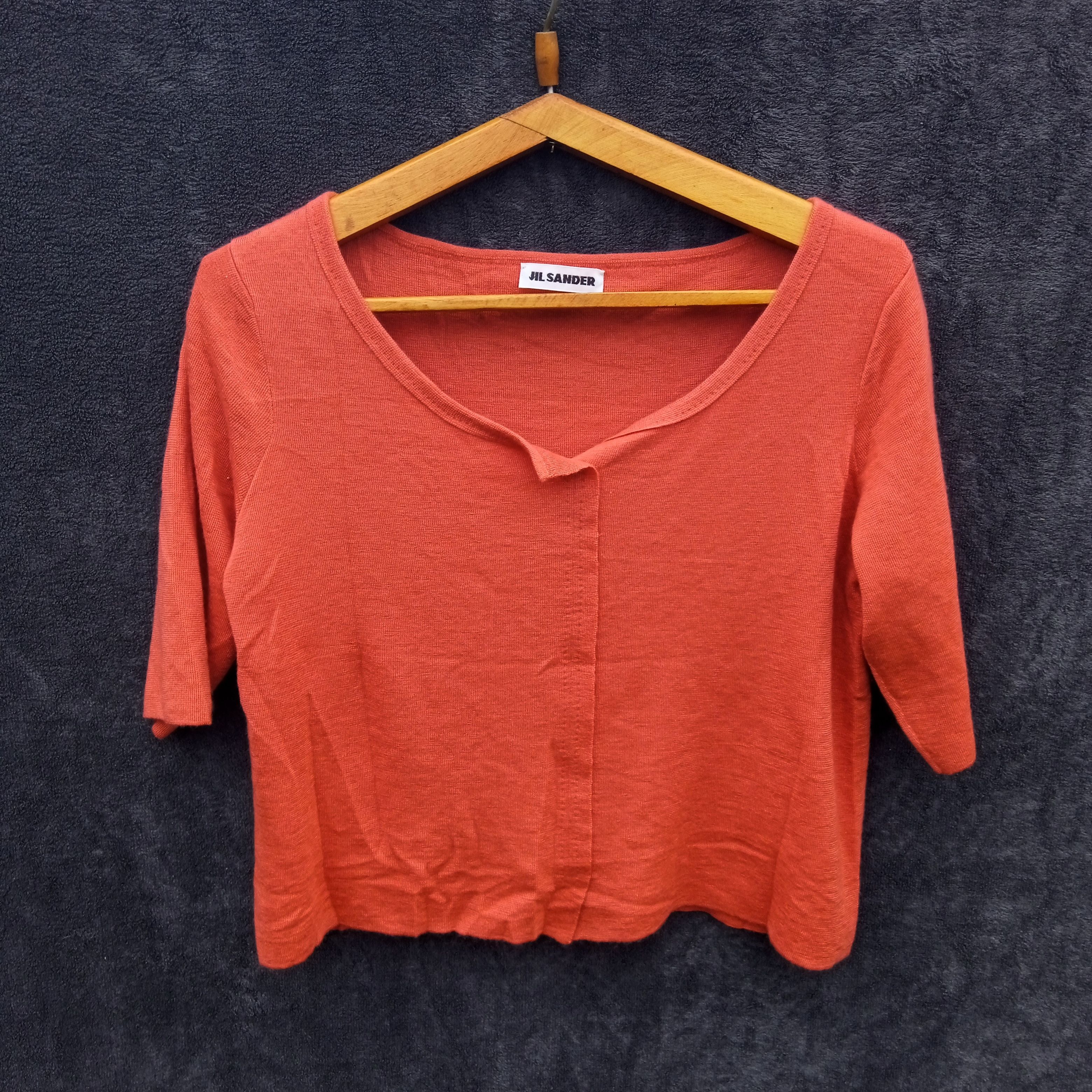 Jil Sander Jil sander blouse top cashmere silk top Size S / US 4 / IT 40 - 1 Thumbnail